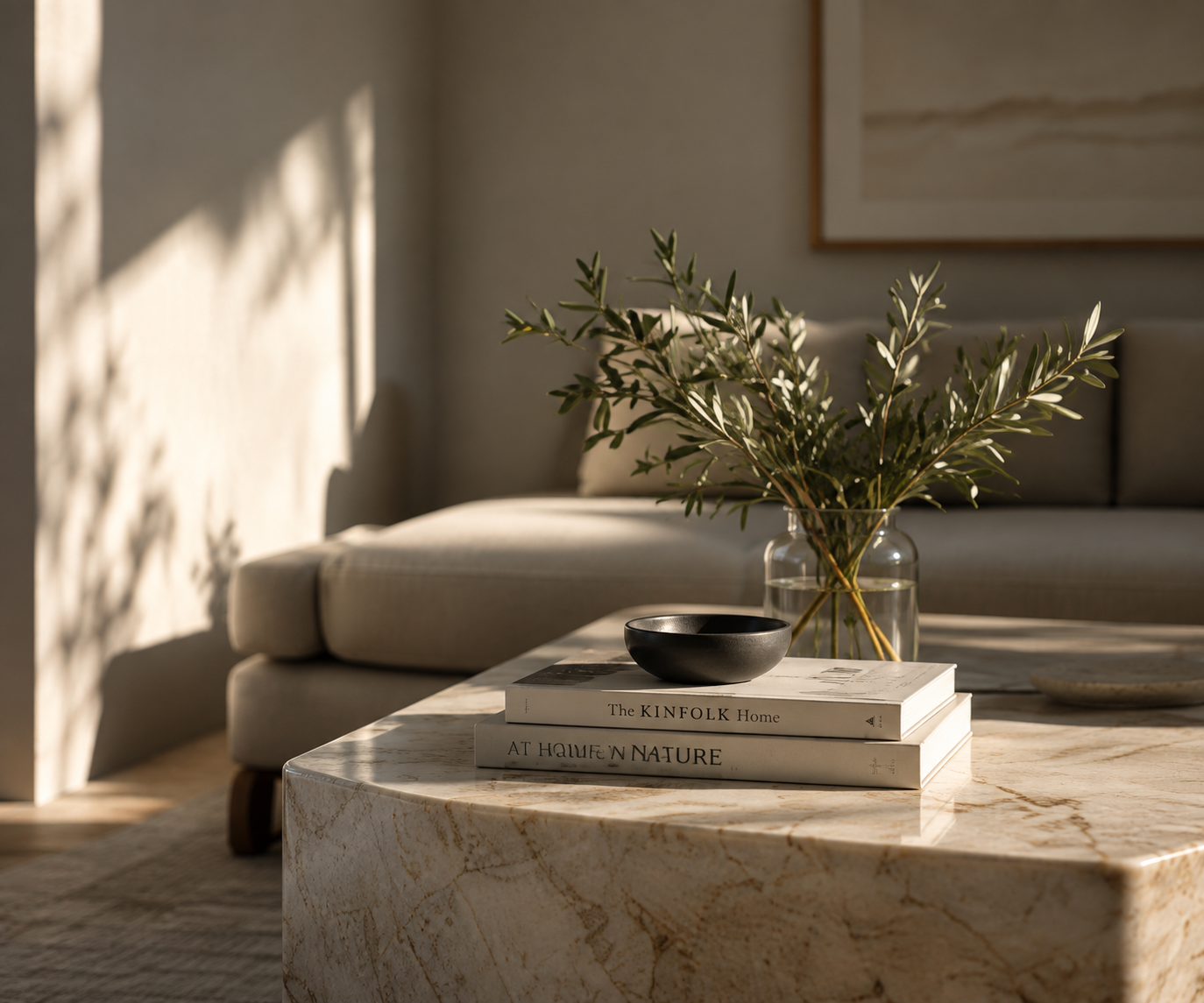 A therapist office with quiet sunlight