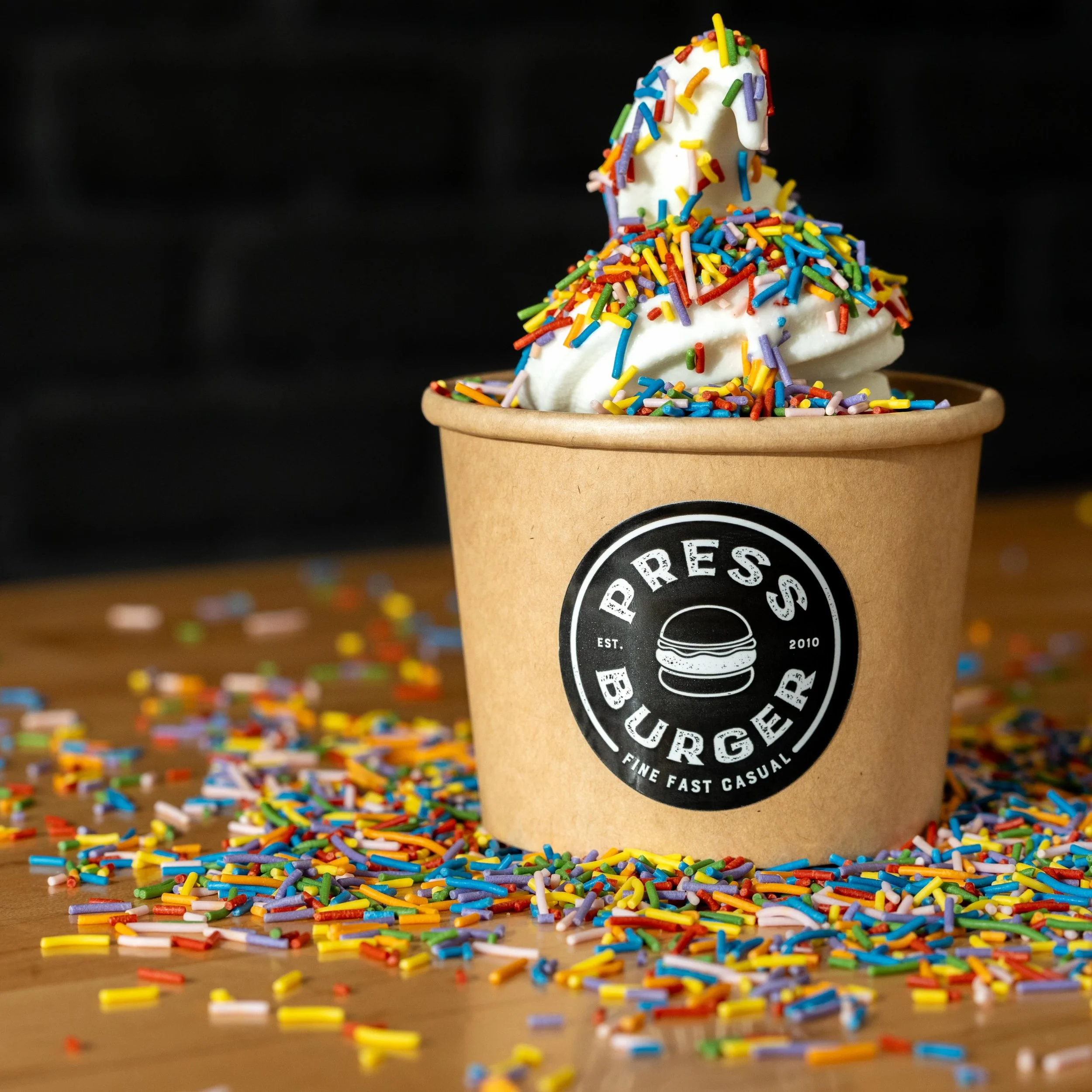 FROYO 🍦 Now available at Press Burger in Wilton! 

#pressburger #finefastcasual #wiltonct #fairfieldcountyfood #froyo