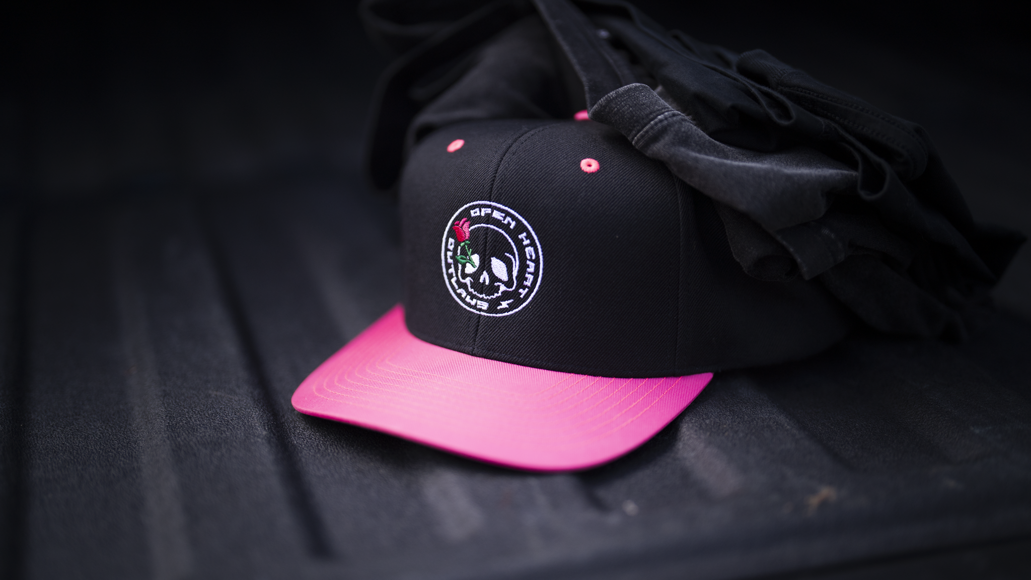 Skull Flat Bill Snapback Hat