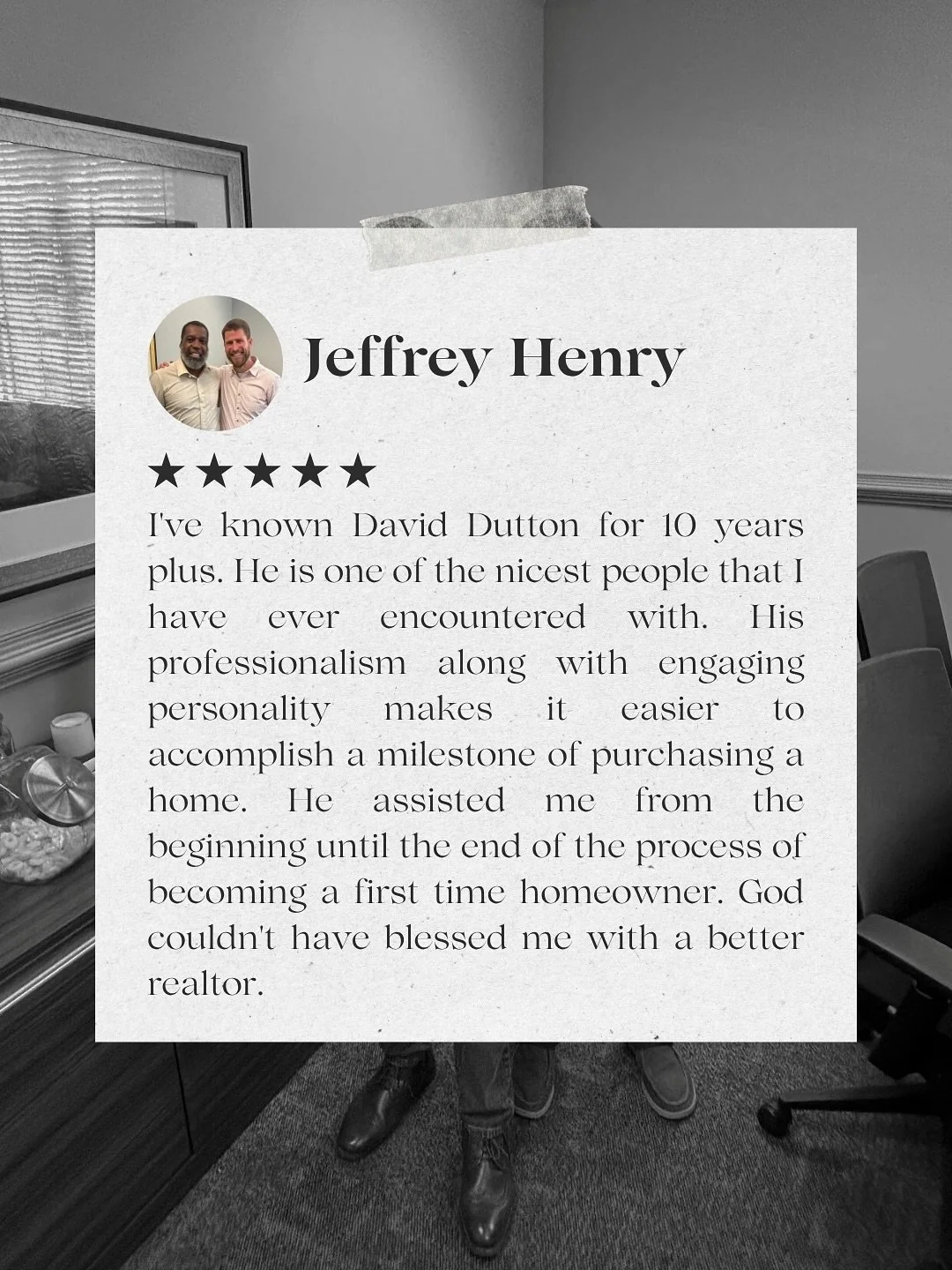 Stories like Jeffrey&rsquo;s mean the world to us 🙏
Helping first-time homeowners feel supported from start to finish is what it&rsquo;s all about.
Thank you for trusting David on your journey, Jeffrey! 🏡💙
If you&rsquo;re ready to start your own h