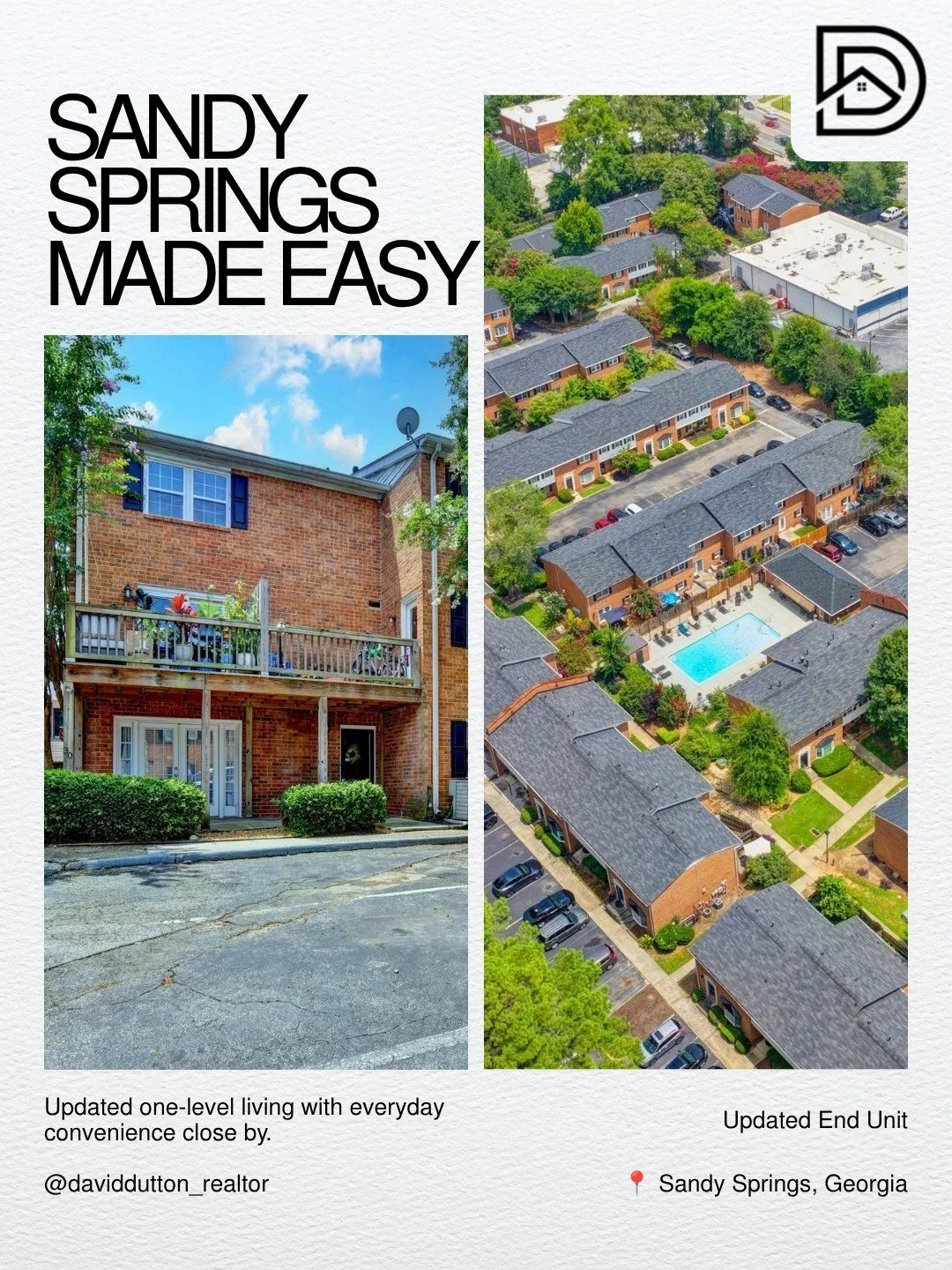 🌿 One-level living with Sandy Springs right outside your door.
Welcome to 6520 Roswell Road, Unit 30, an updated end-unit offering 2 bedrooms, 2 full bathrooms, and nearly 1,400 square feet of comfortable living space. 🏡

Inside, the single-level f
