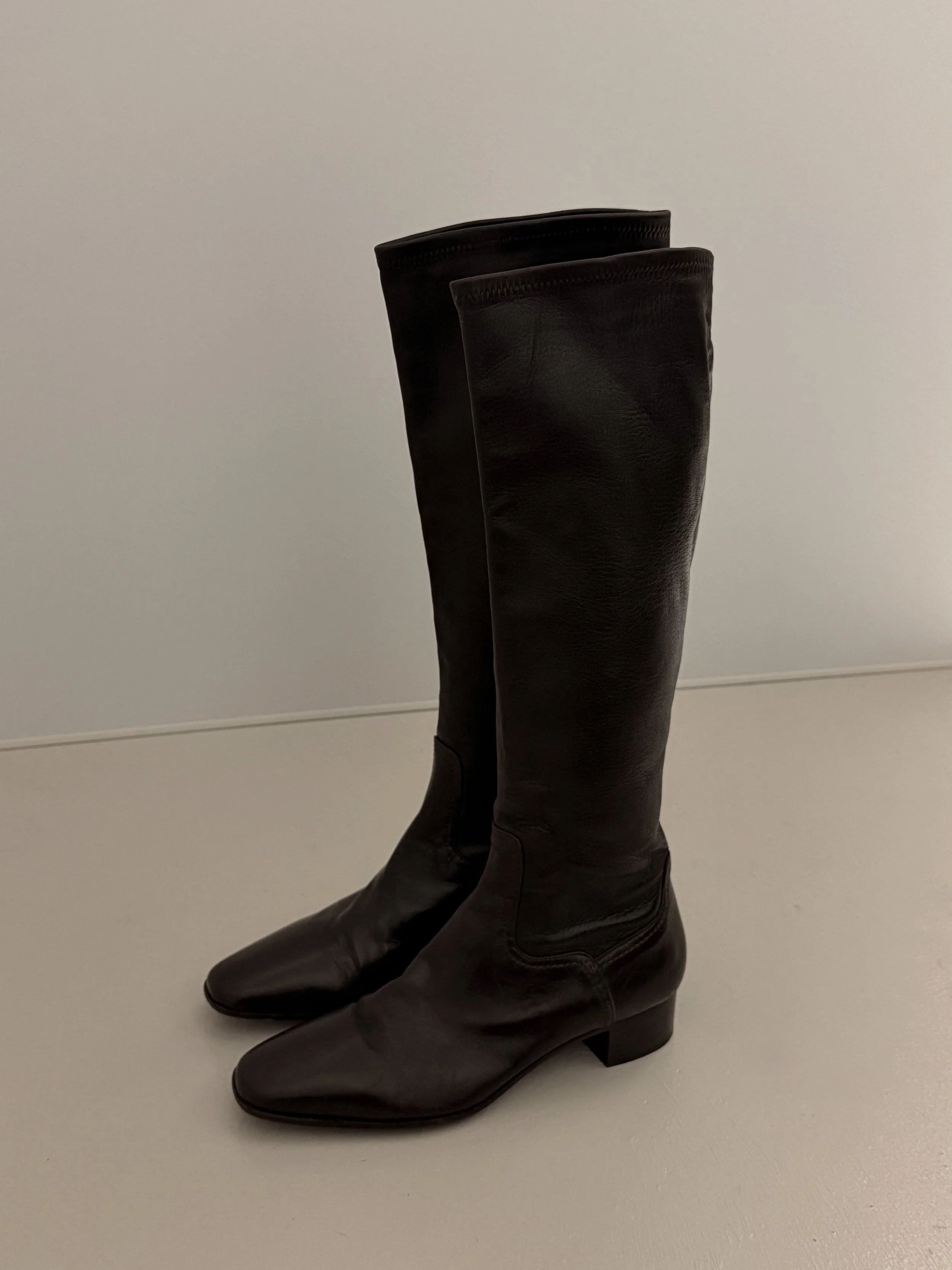 Espresso Italian Leather Boots