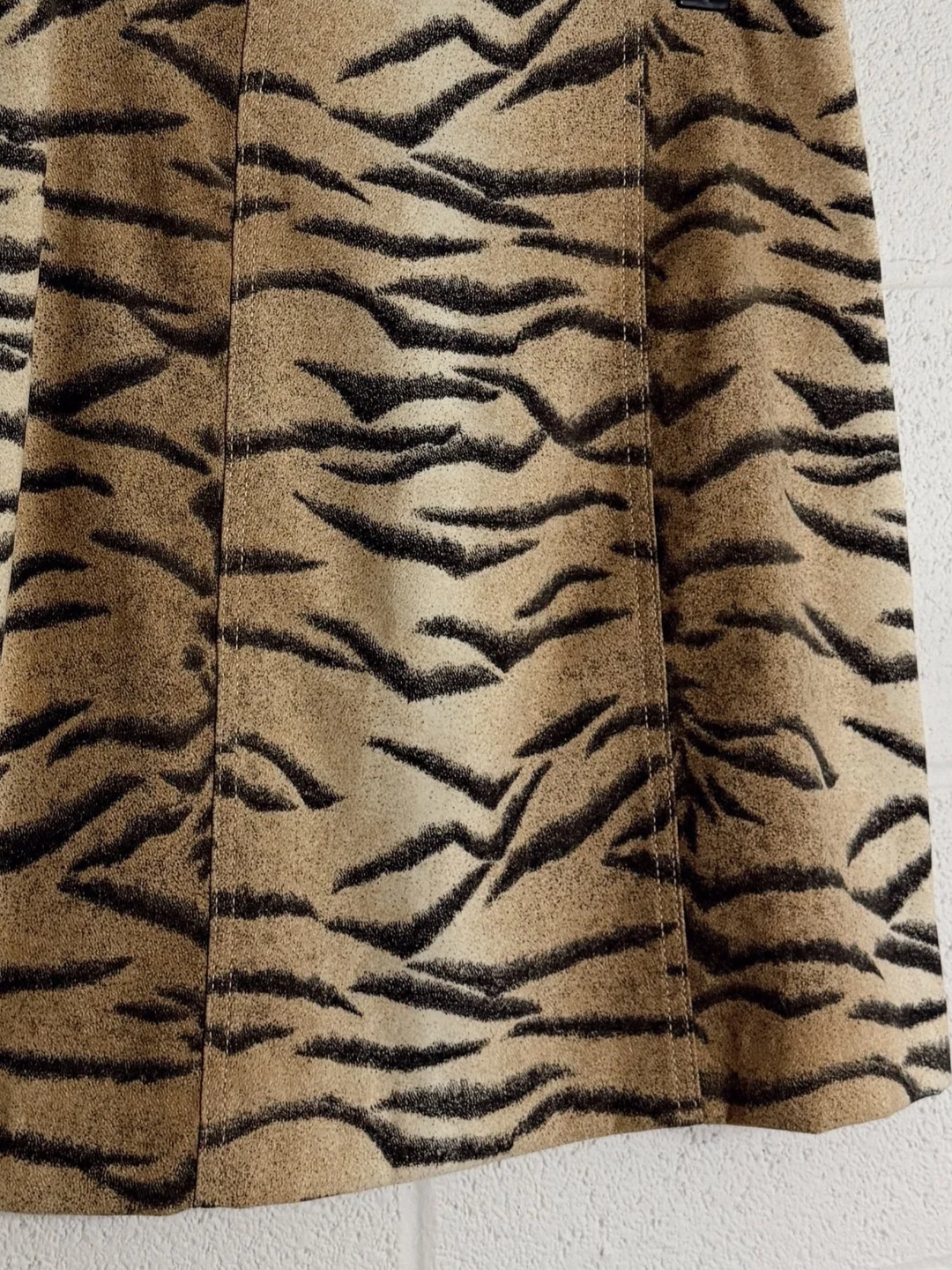 '90s Tiger Stripe Mini Skirt