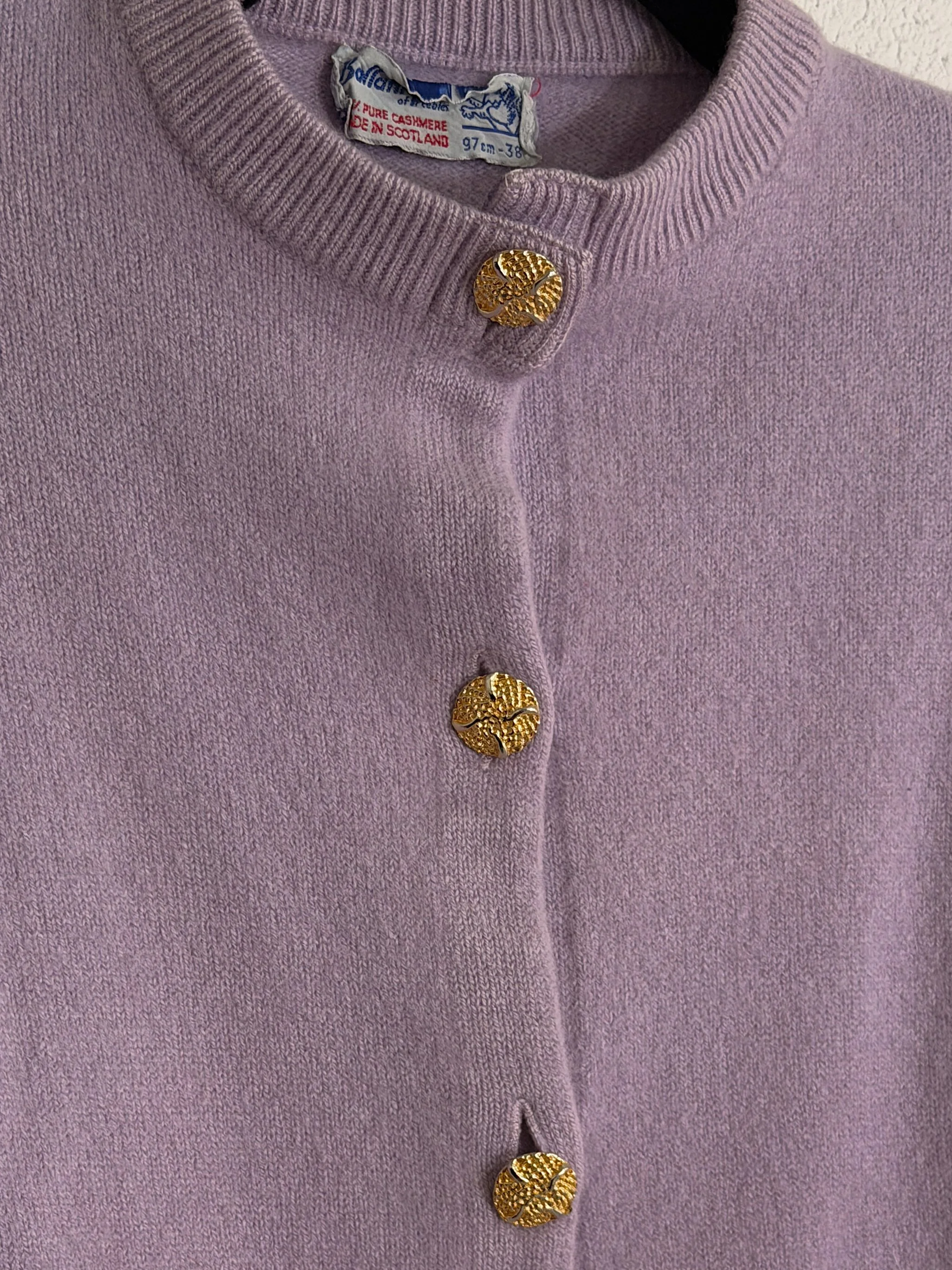 '50s Cashmere Knit Cardigan