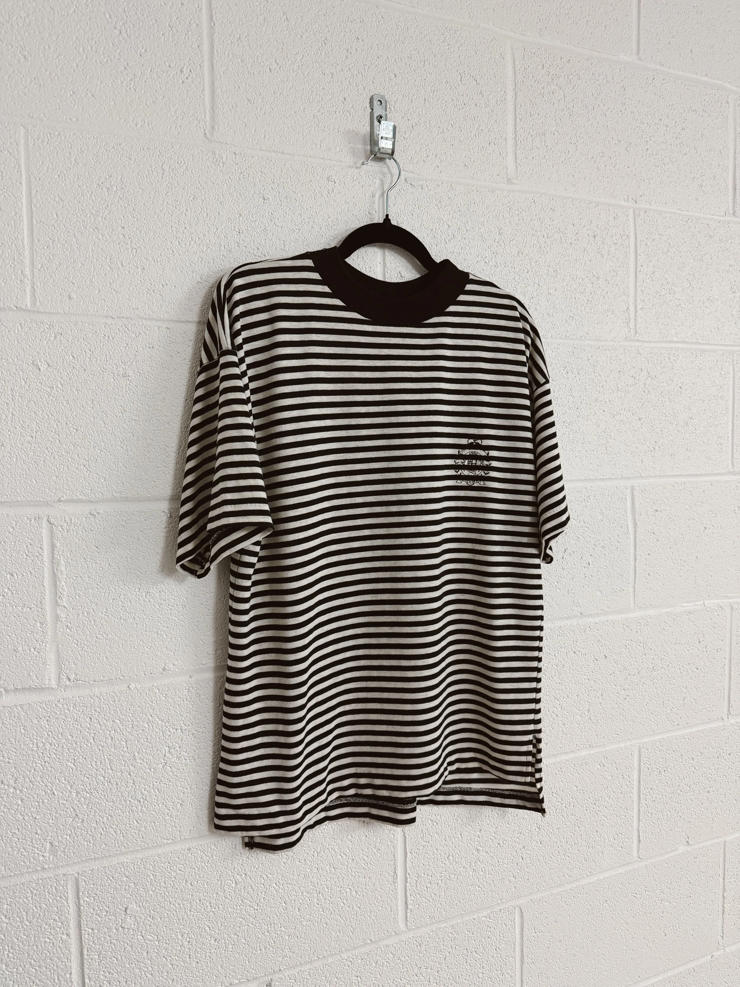 '90s Striped Mockneck Tee