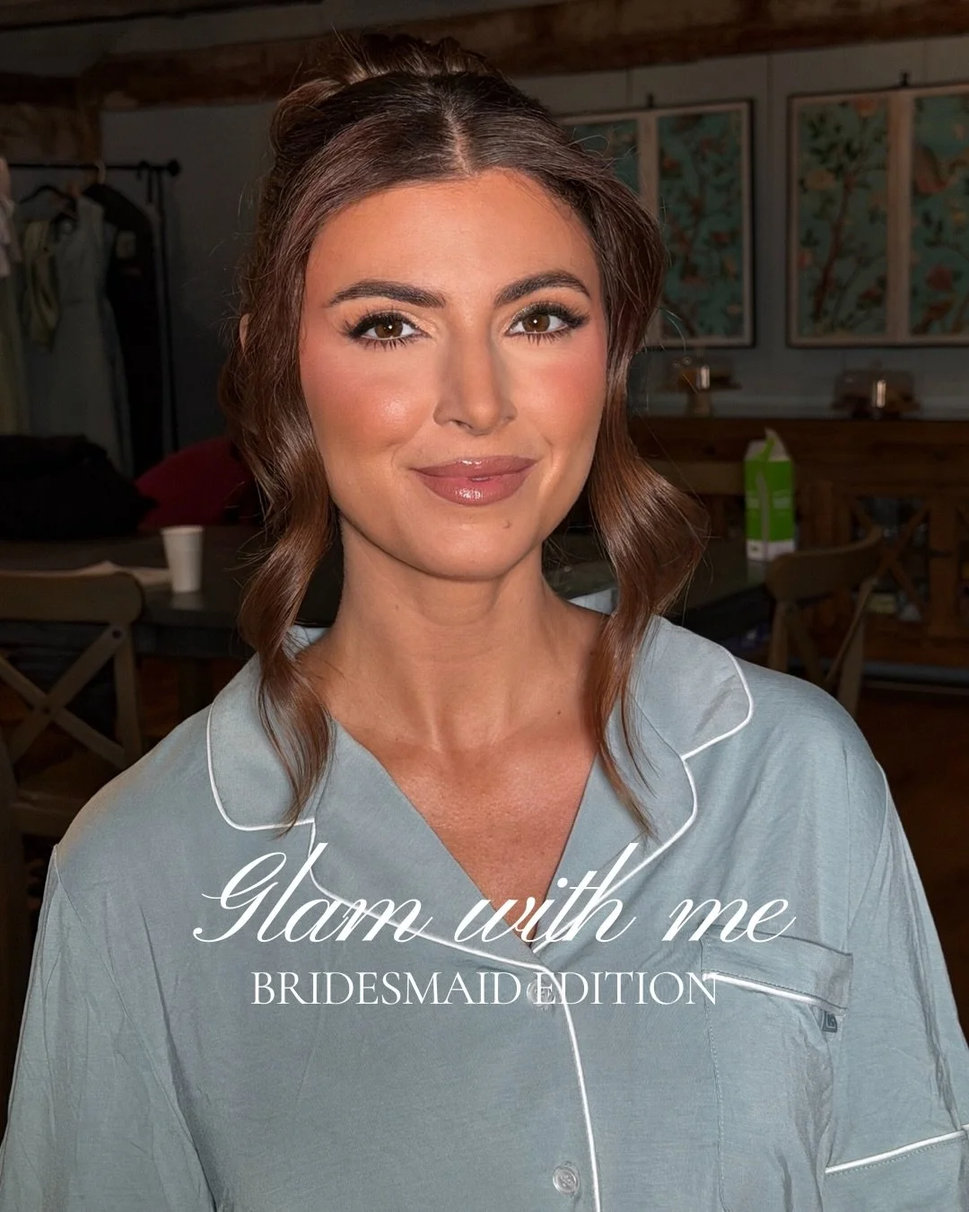 Bridesmaid glam on the beautiful @fancescamariano 

Eyes:
@fentybeauty bronzer + @patricktabeauty shimmer
Face:
@yslbeauty 
@lysbeautyofficial Harmony blush
@natashadenona concealer
Lips:
@makeupforever Whatever Walnut liner + @fentybeauty Fussy glos