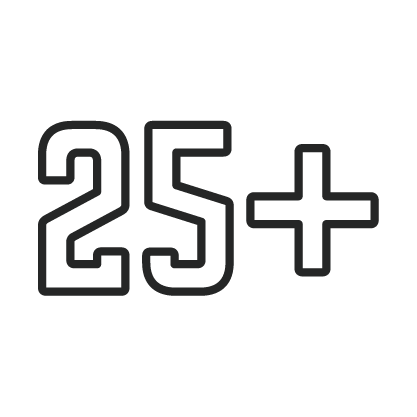25+