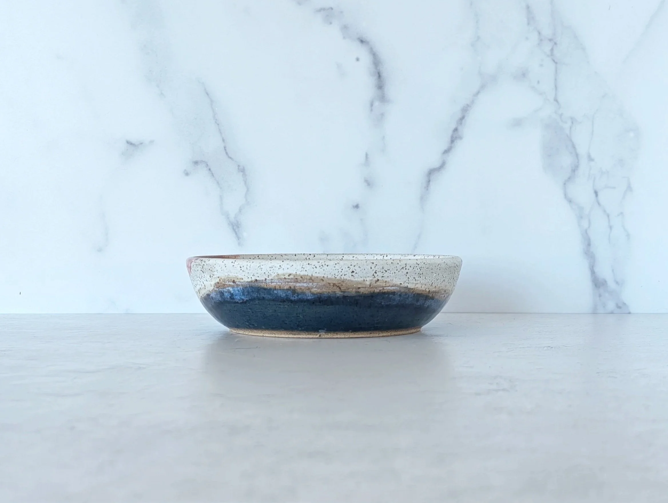 Snack Size Bowls - White, Speckled Finish