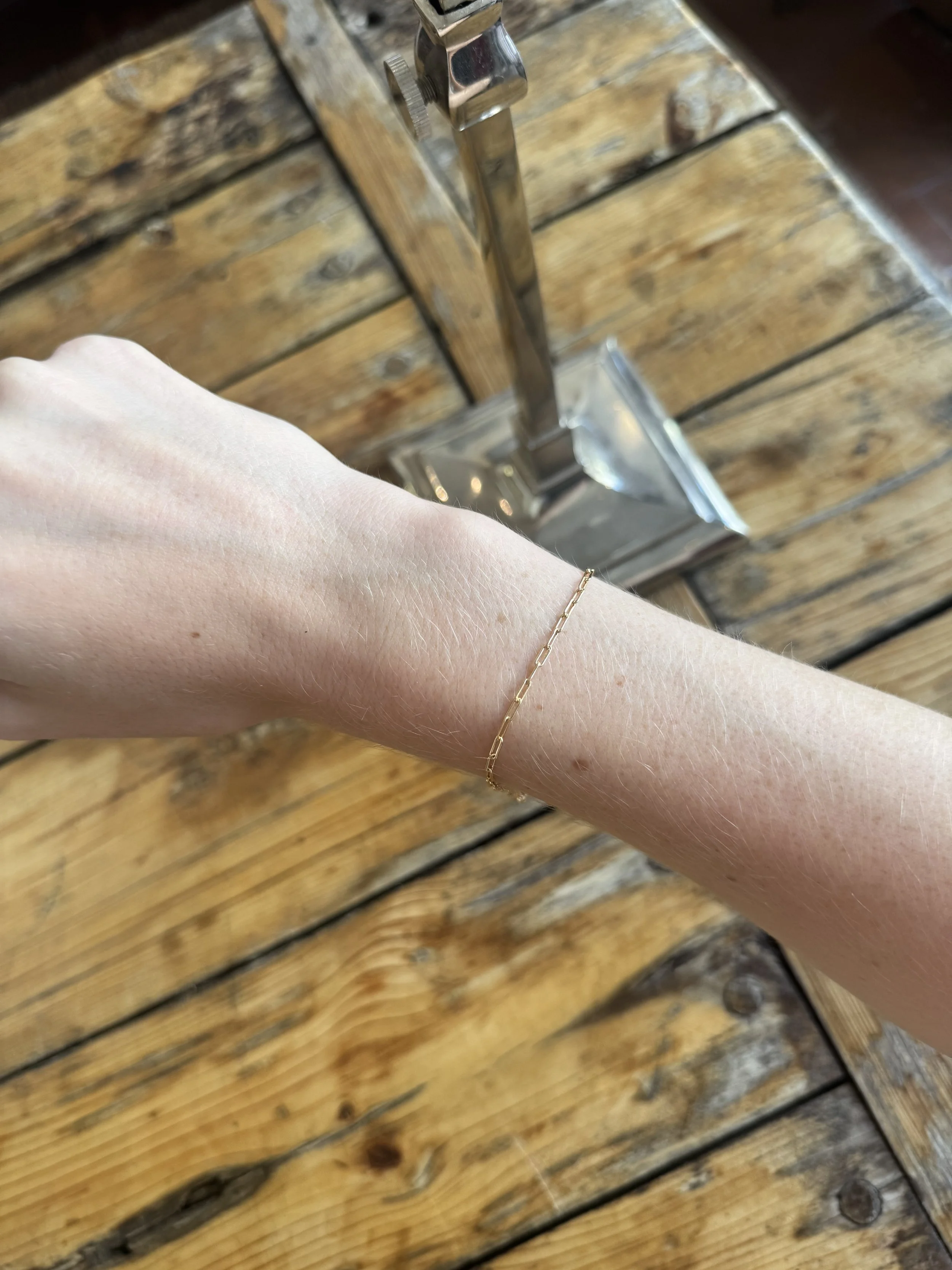 Tiny Paperclip bracelet
