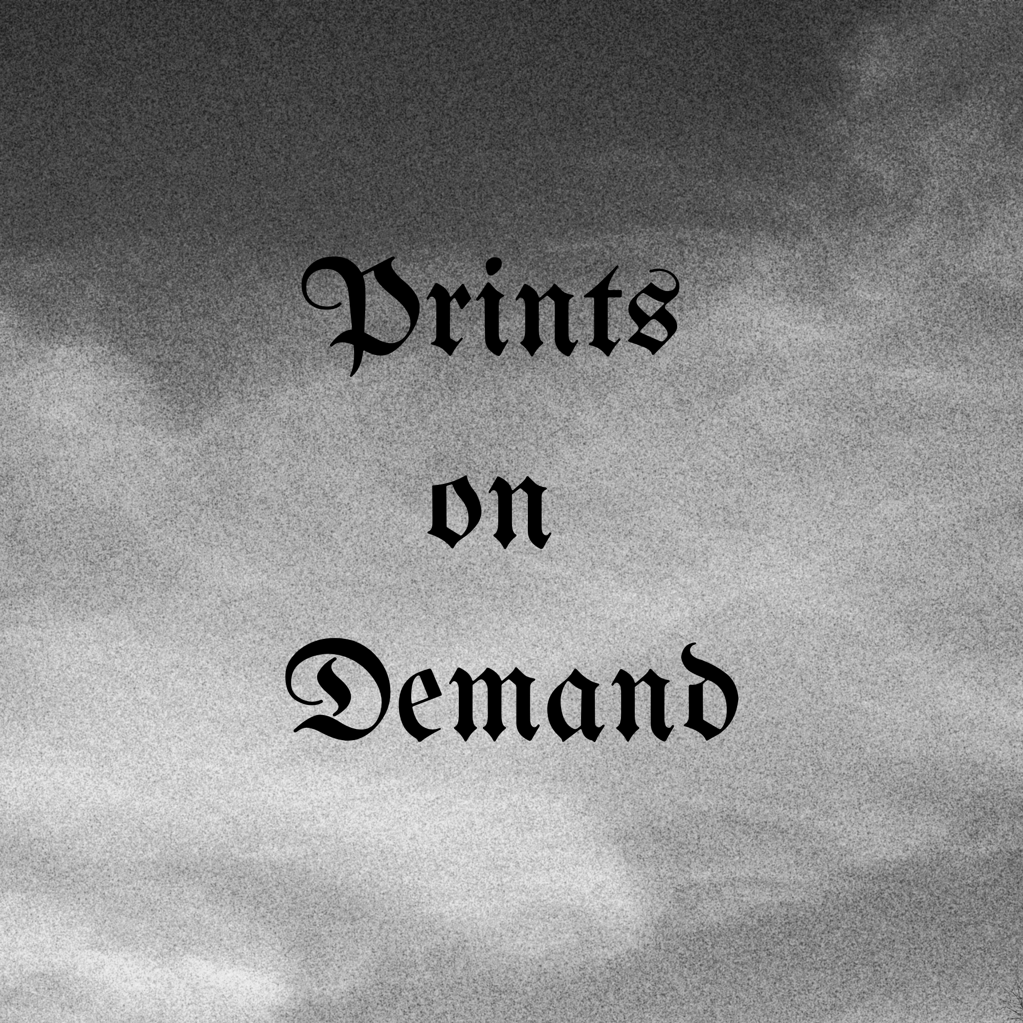 Prints on demand