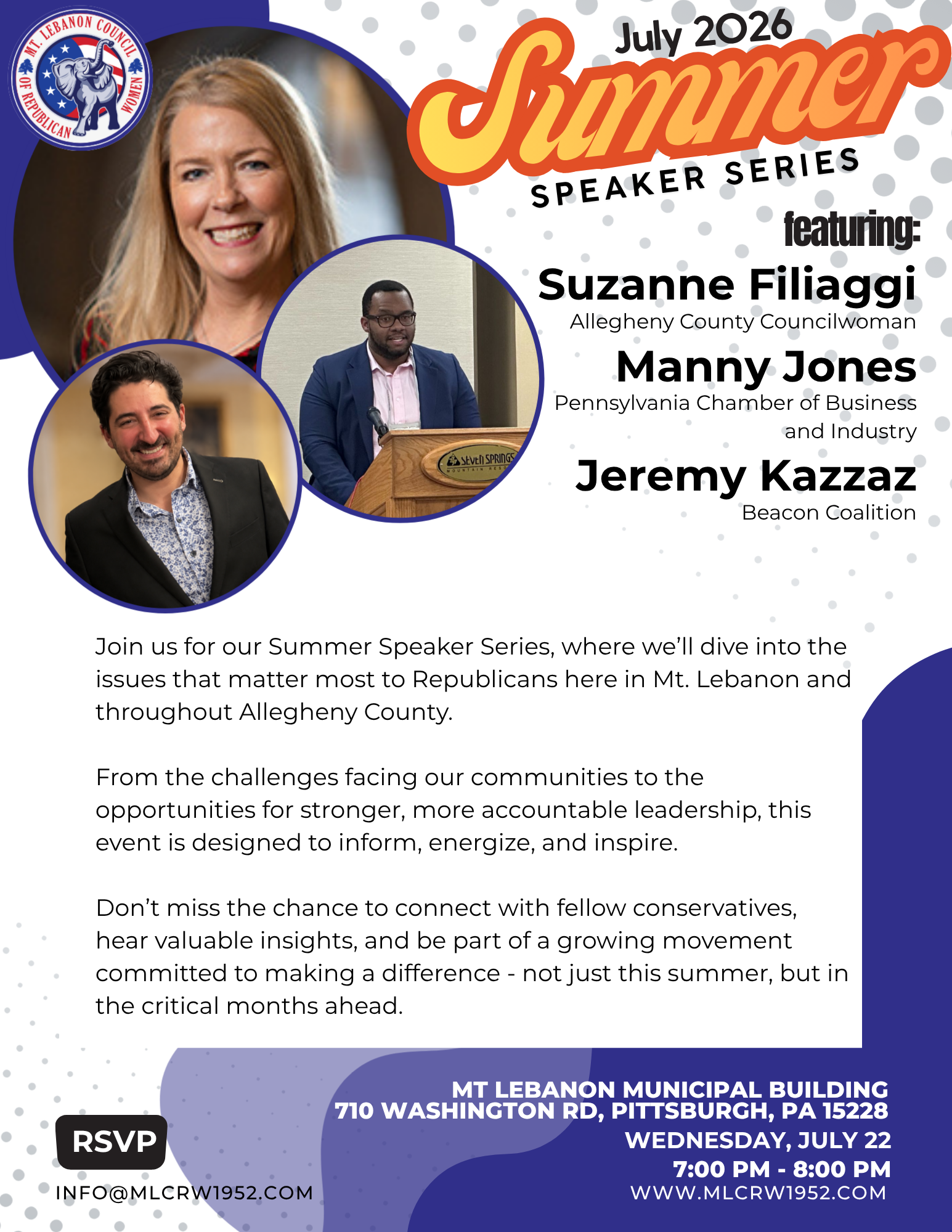 Summer Speaker Series | Suzanne Filiaggi, Manny Jones, and Jeremy Kazzaz