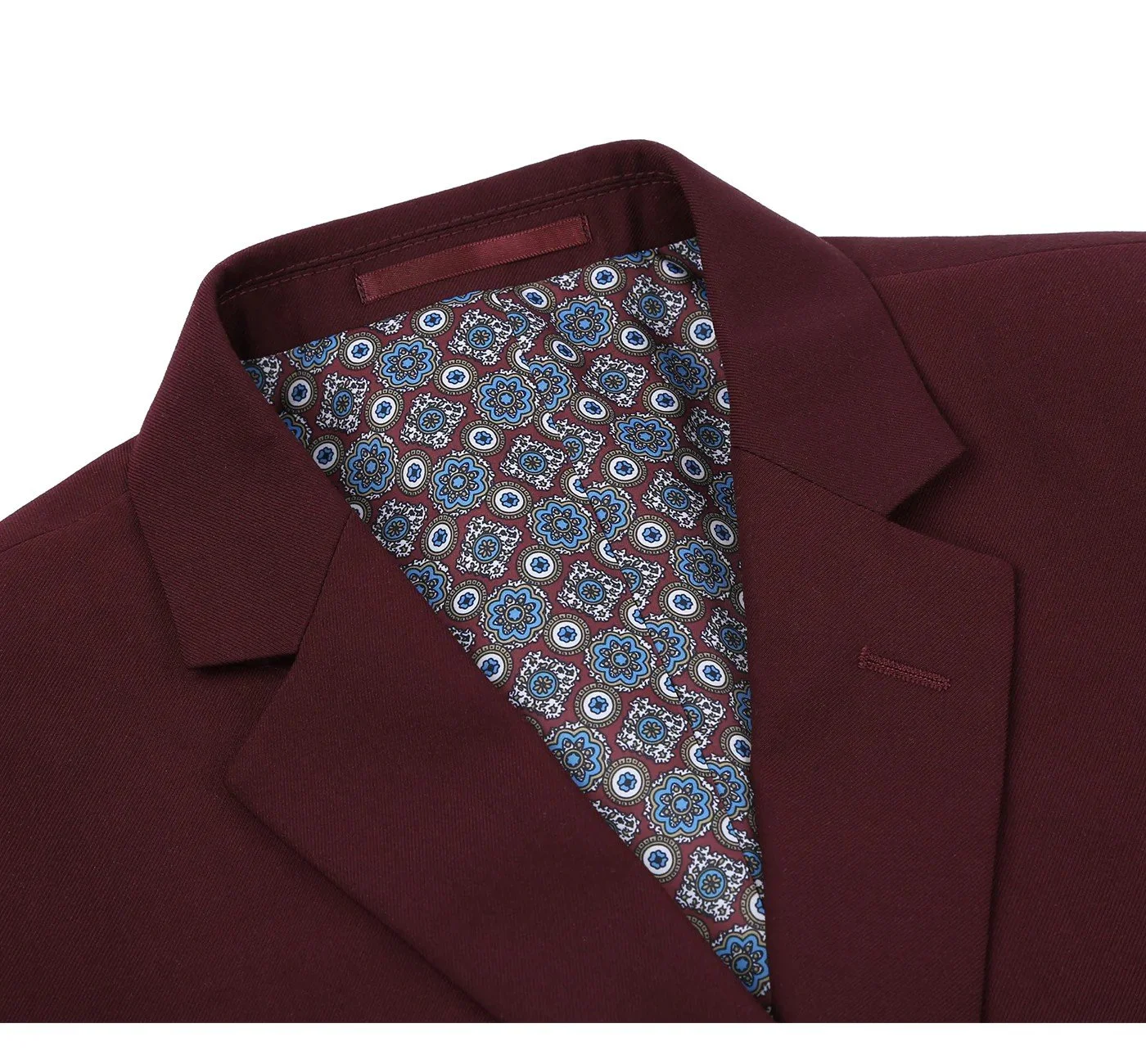 Burgundy suit jacket