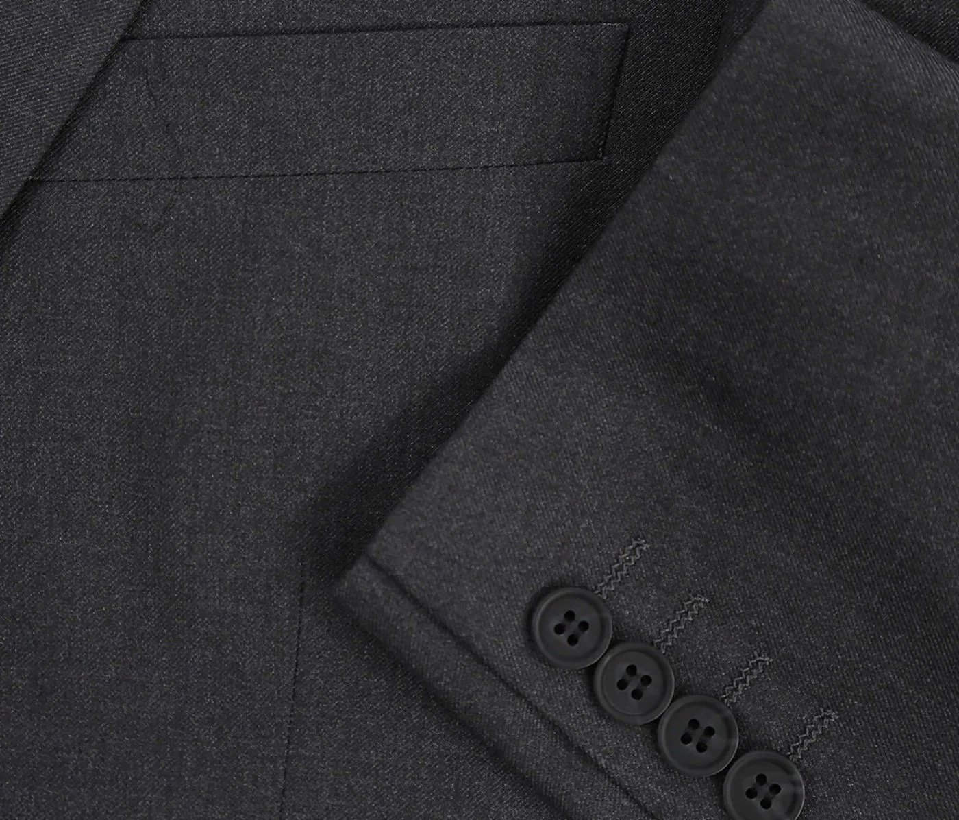 Charcoal suit buttons