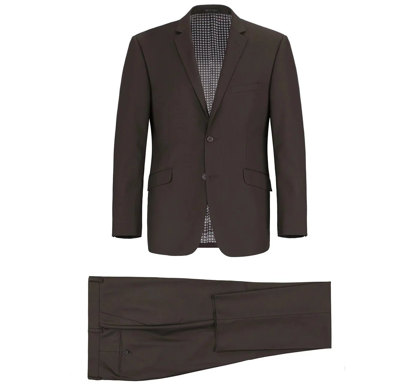 Brown suit jacket and pants