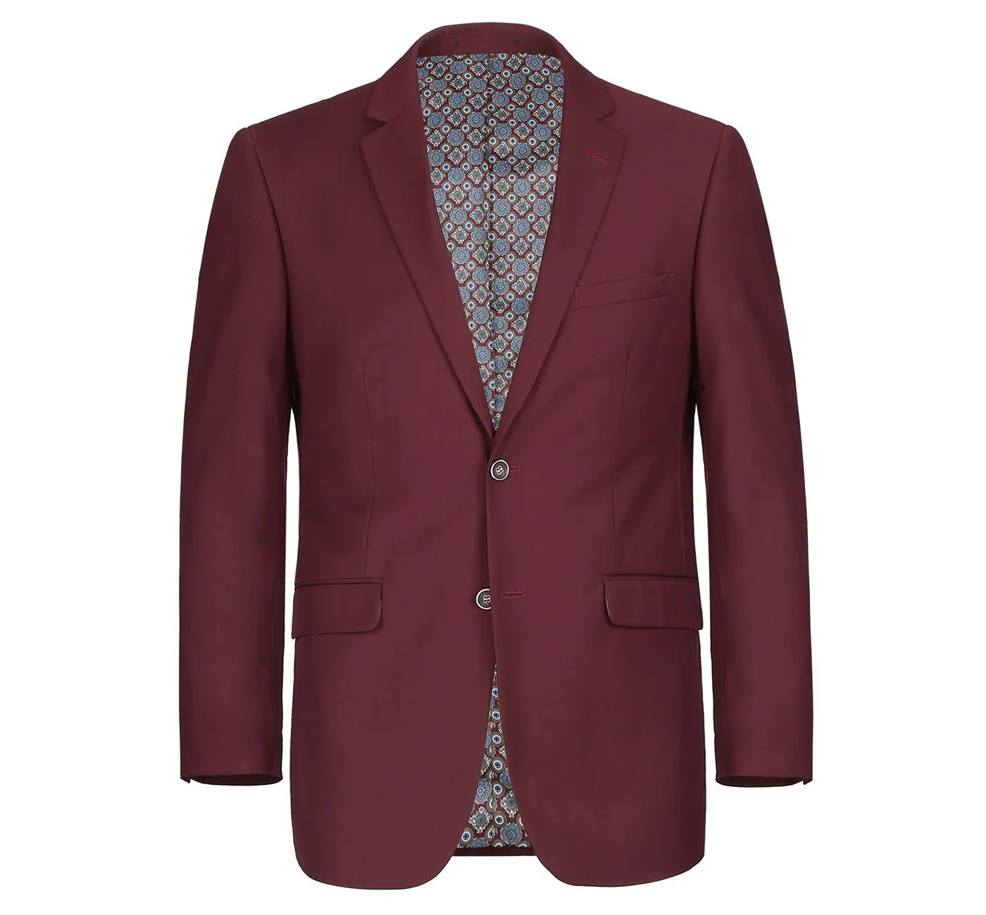 Burgundy suit jacket