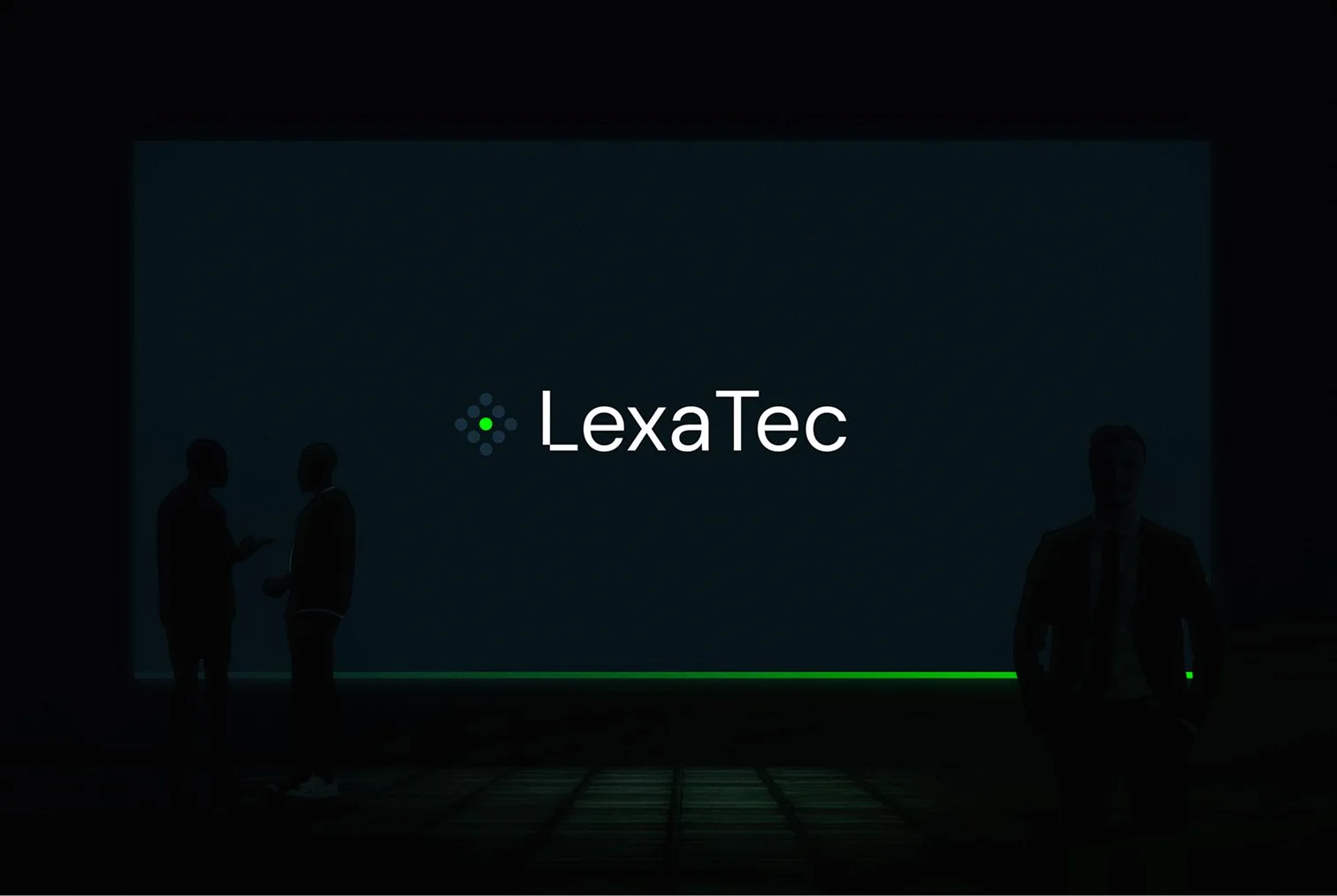 Identité visuelle LexaTec affichée sur écran.