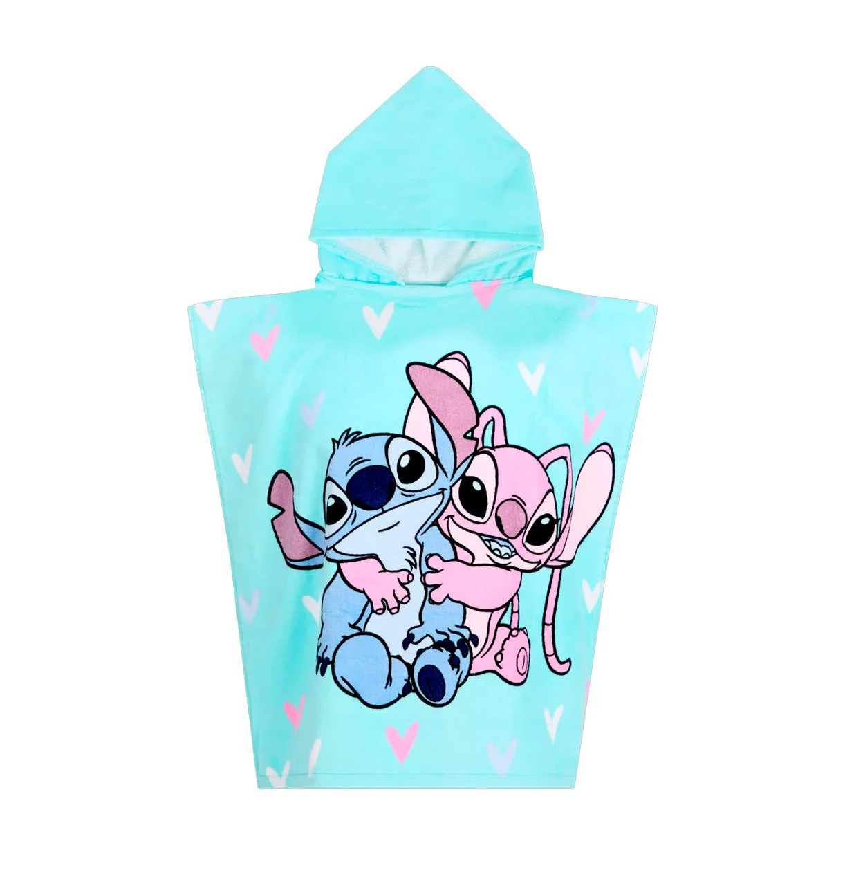 Poncho de Toalla con Capucha Stitch y Angel