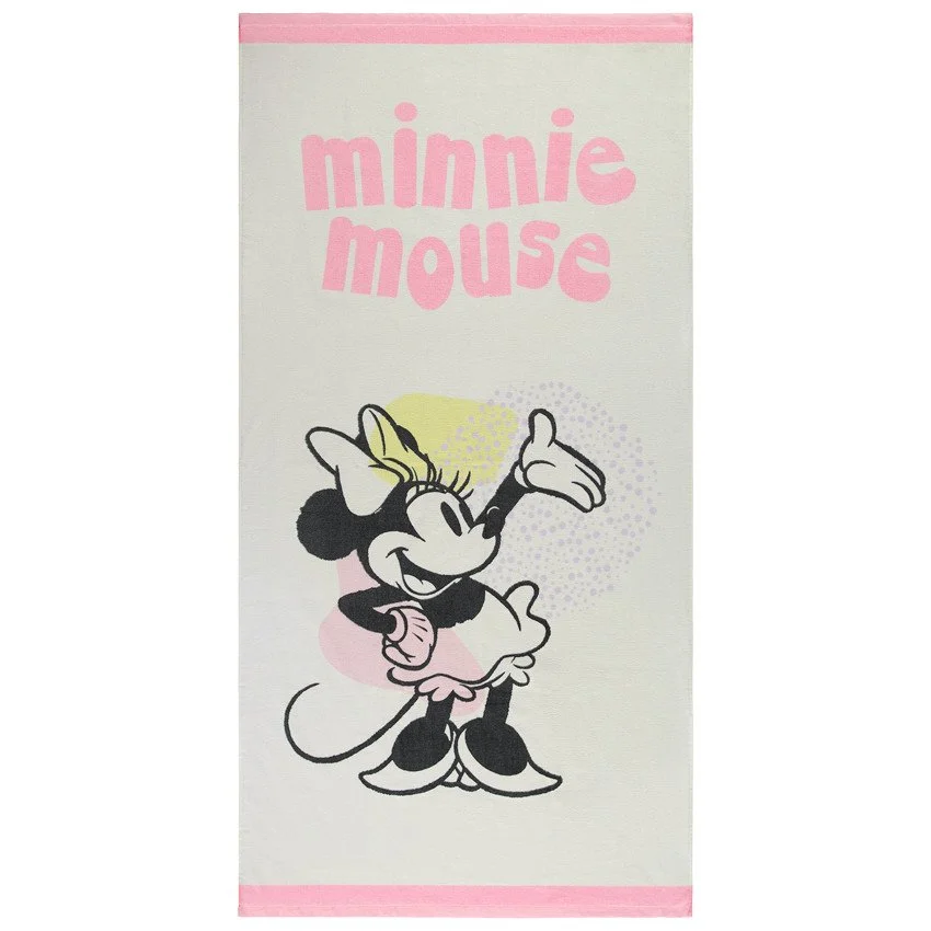 Toalla de Playa Minnie Mouse Diseño Retro
