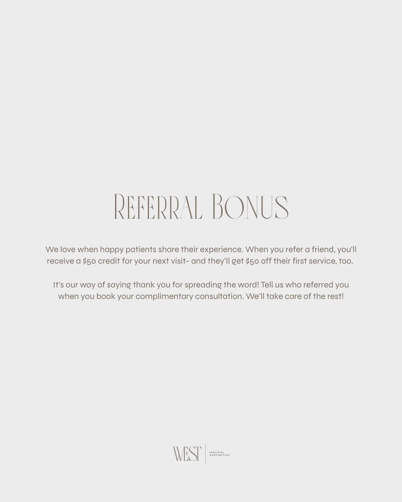 Refer a friend = Get Rewarded! 🛍️ 

Let us know who referred you, and we&rsquo;ll take care of the rest!