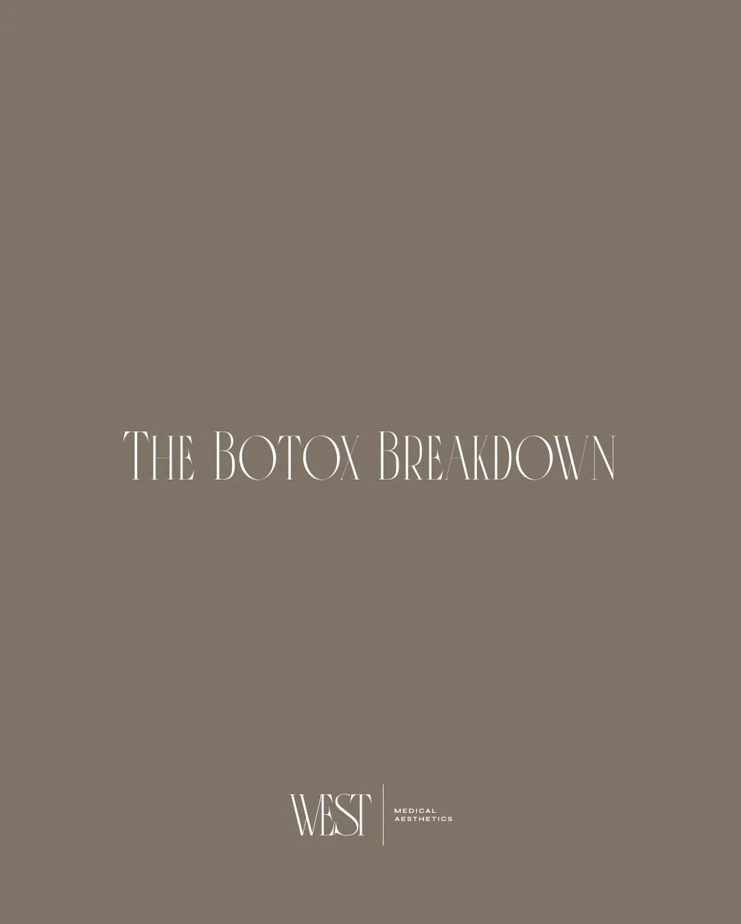 The Botox journey at West ✨

From a fully customized consultation to quick, precise treatment and natural-looking results that develop over 3&ndash;14 days, every step is tailored to you. Our goal is simple: refreshed, confident results that still lo