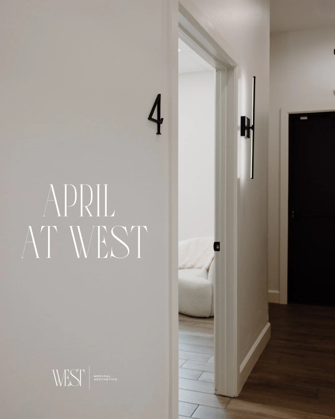 APRIL AT WEST&mdash; 

- Buy a SkinPen treatment, get a ZO booster free ($90 value)
- Buy 2 syringes, get 1 FREE ($650 value)
- New to Dysport? $3.50/unit
- Try the newly reformulated ZO Growth Factor Serum at 20% off

Glow, refresh, and treat yourse