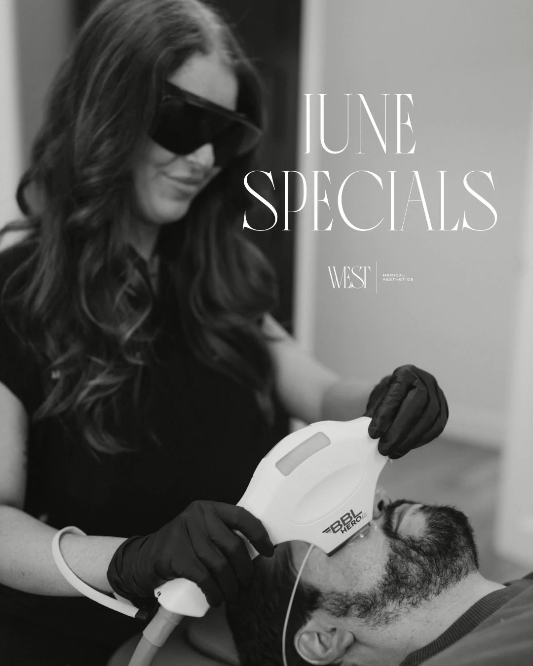 June specials are here at West ✨

&bull; Purchase a SkinPen face + neck treatment &amp; get a FREE Rozatrol Booster Serum
&bull; Buy 3 Forever Clear BBL treatments &amp; get 1 FREE 
&bull; Spend $250+ on acne skincare products &amp; receive a FREE de