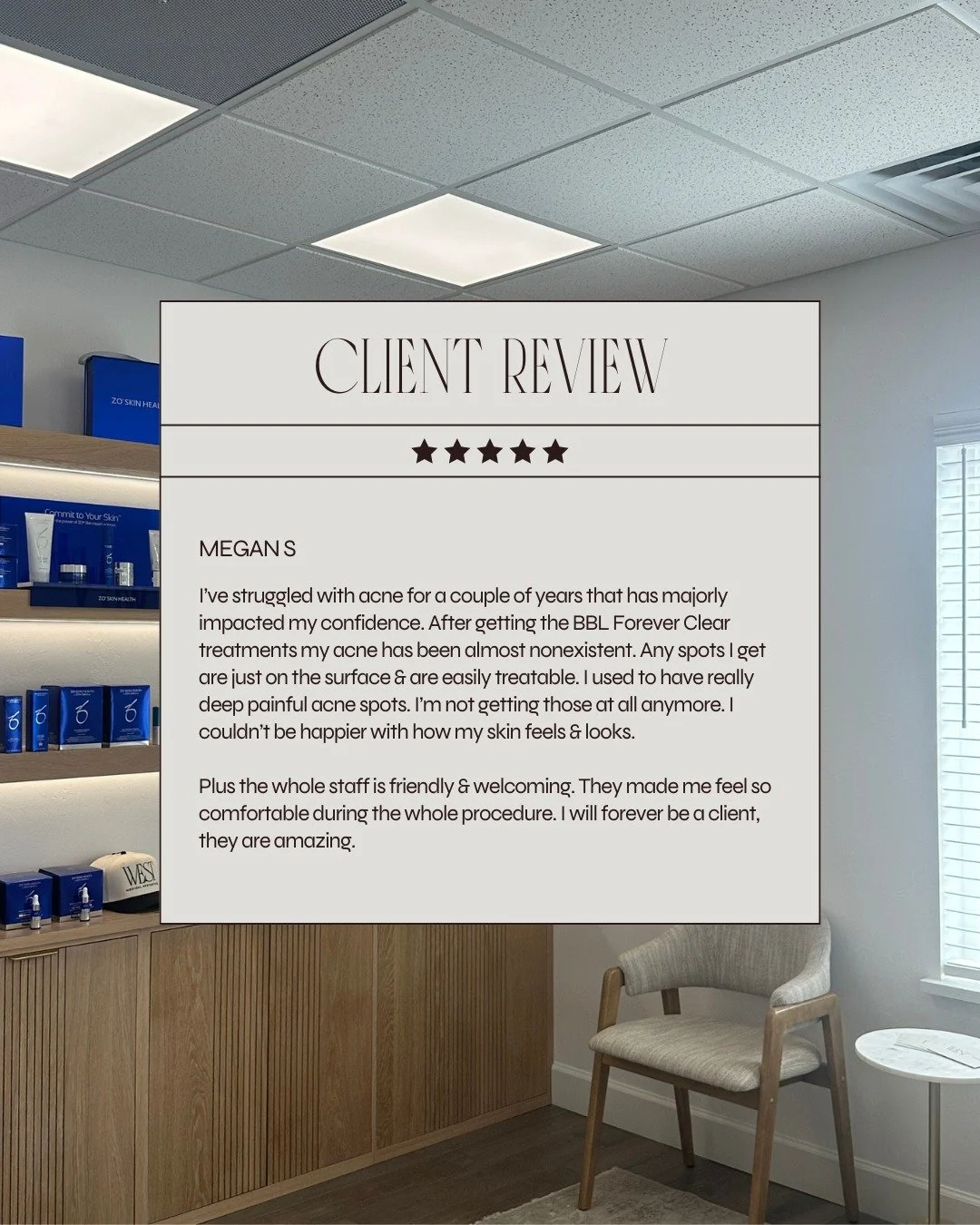 There&rsquo;s nothing better than hearing how confident our clients feel after their visit 🤍

We&rsquo;re so grateful for the trust you place in us and honored to be part of your aesthetic journey. Reviews like this mean everything to our team.