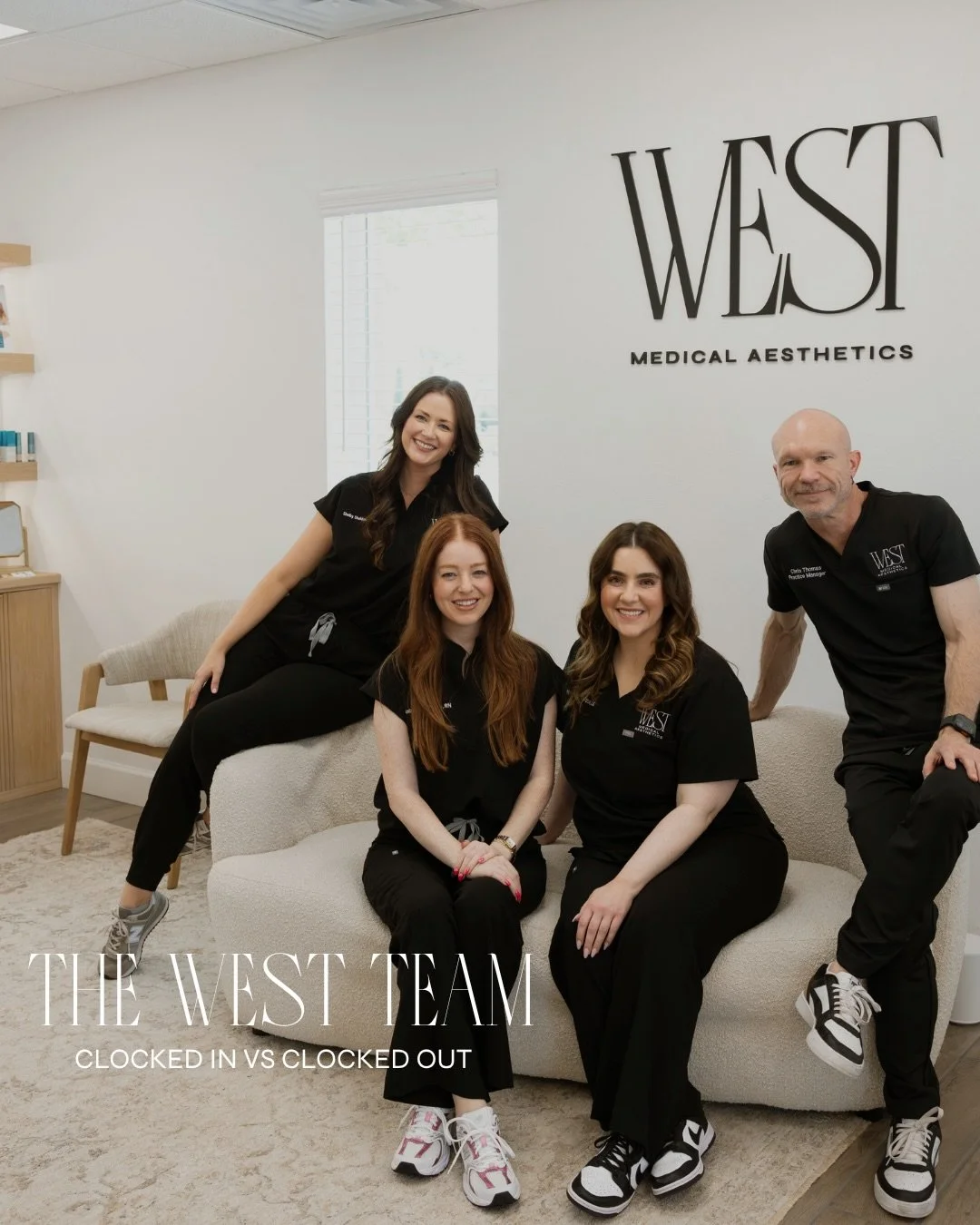 Swipe through to see what the West team is up to when they aren&rsquo;t on the clock! ✨ 🤍