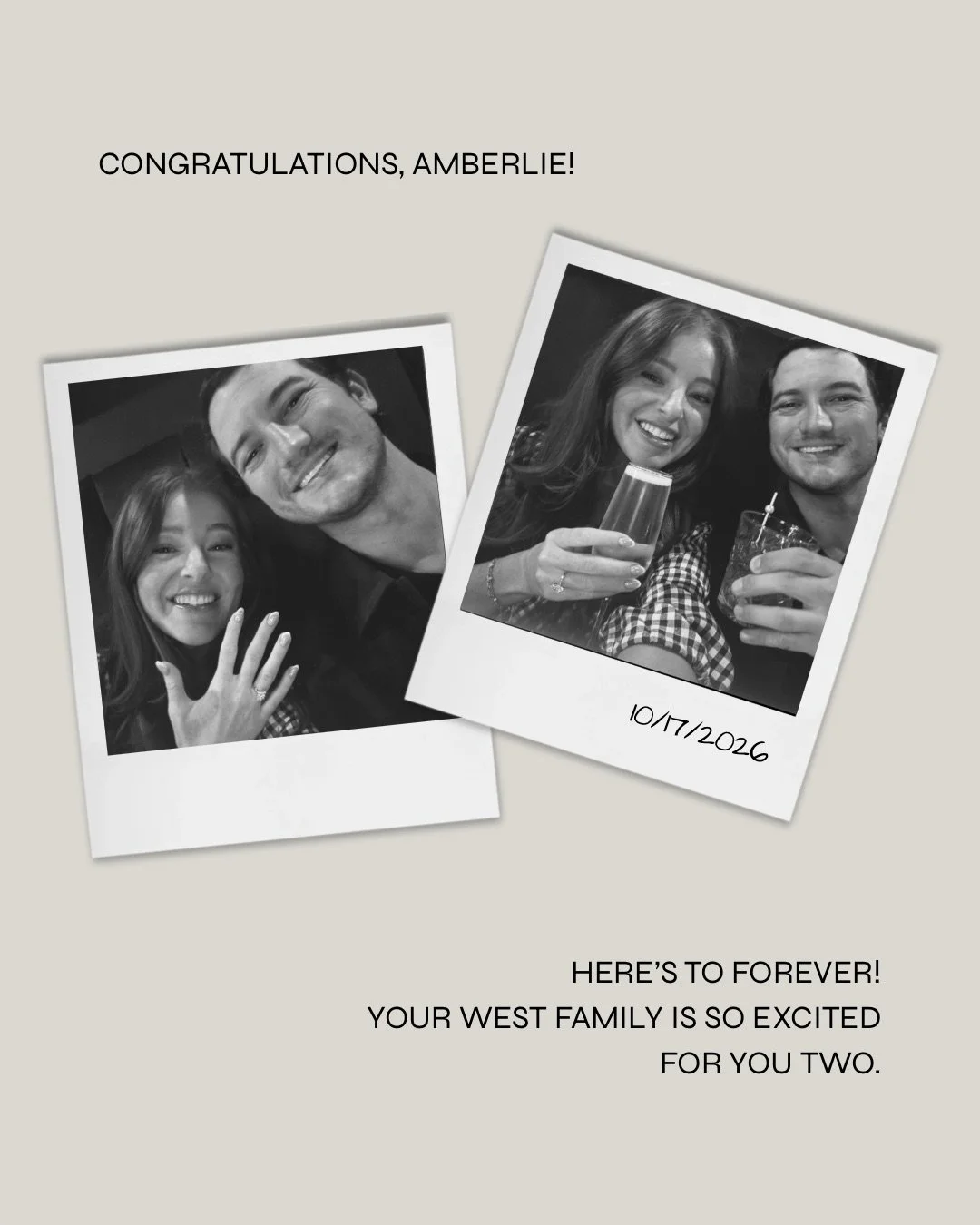 The sweetest news!! 💍🤍
Our very own Amberlie is ENGAGED! We couldn&rsquo;t be happier for Amberlie  as she begins this exciting new chapter. Your West family loves you both and can&rsquo;t wait to celebrate!! 🥂