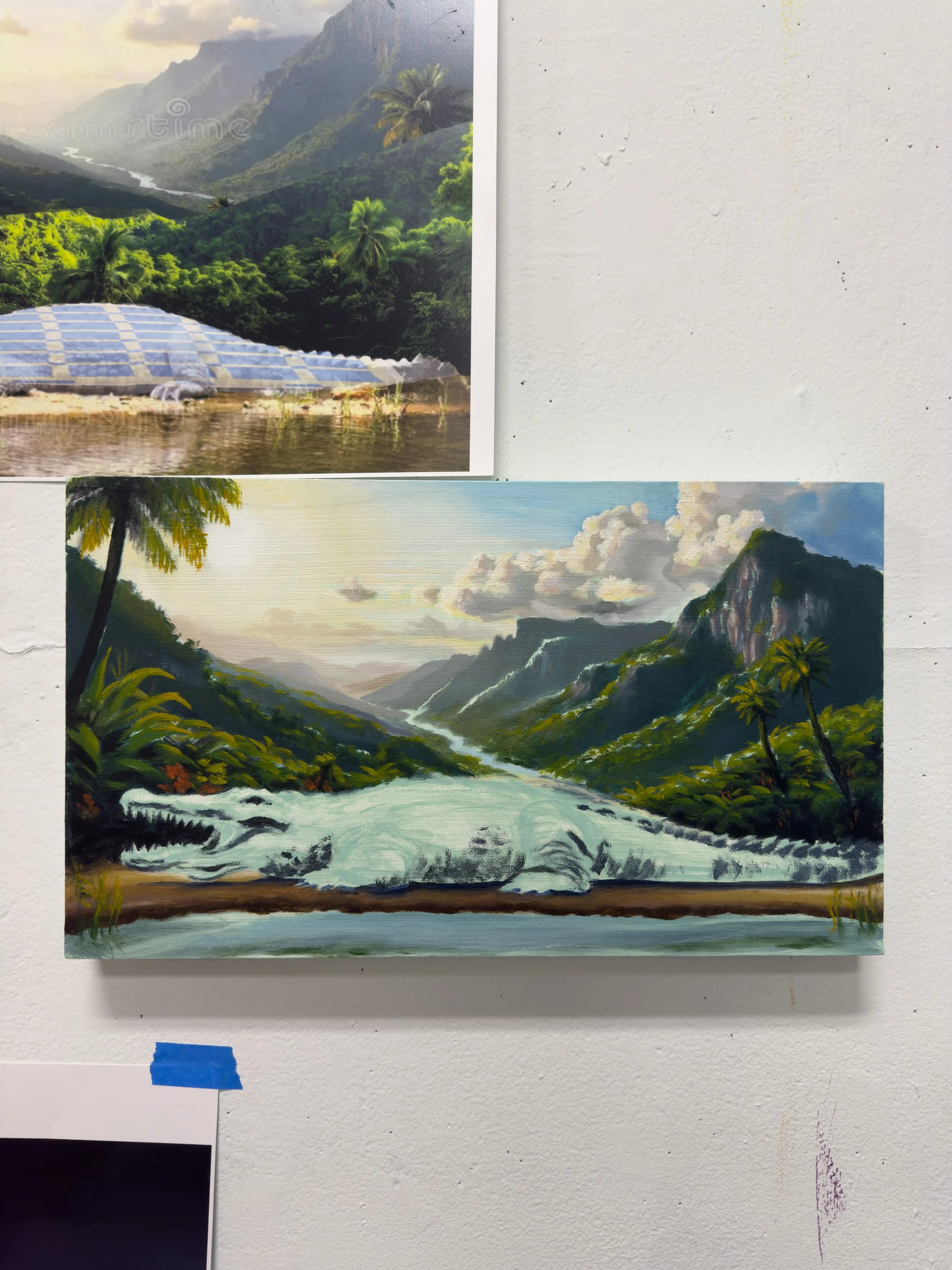 "Untitled", oil on stretched canvas, 2025 - In-Progress Shot