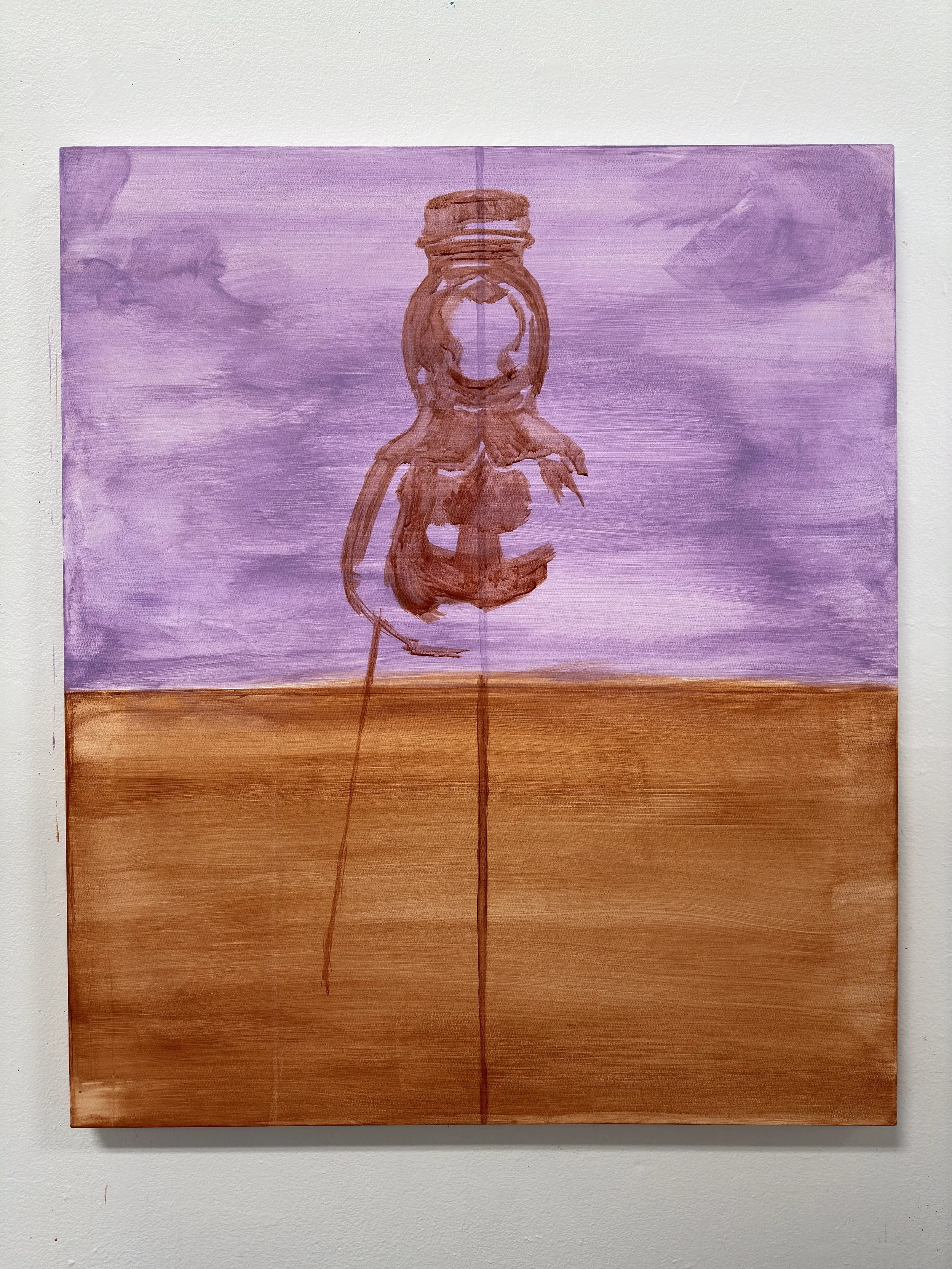 "Ask Ya Mammy", acrylic on stretched canvas, 34" X 40", 2024 - In Progress Shot