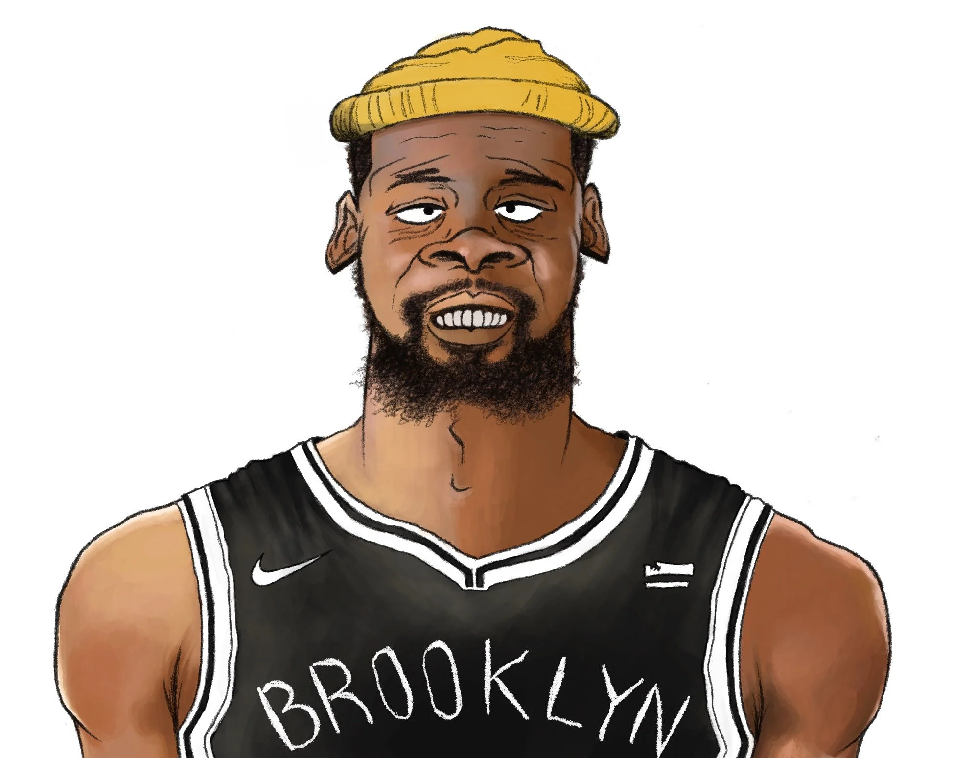 "KD Caricature", digital painting, 2022 