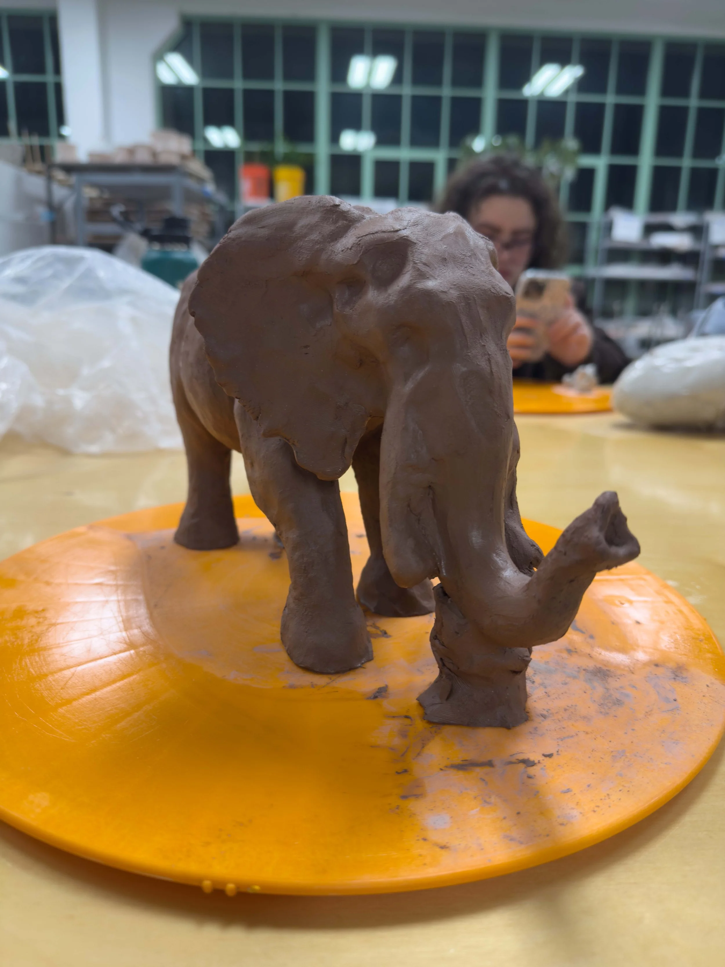 "Distinction Through Vitality", Terracotta Clay, 2025 - In-Progress Shot