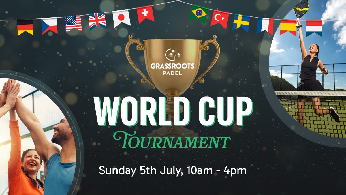 Sign up for our up and coming GrassRoots Padel World Cup Tournament