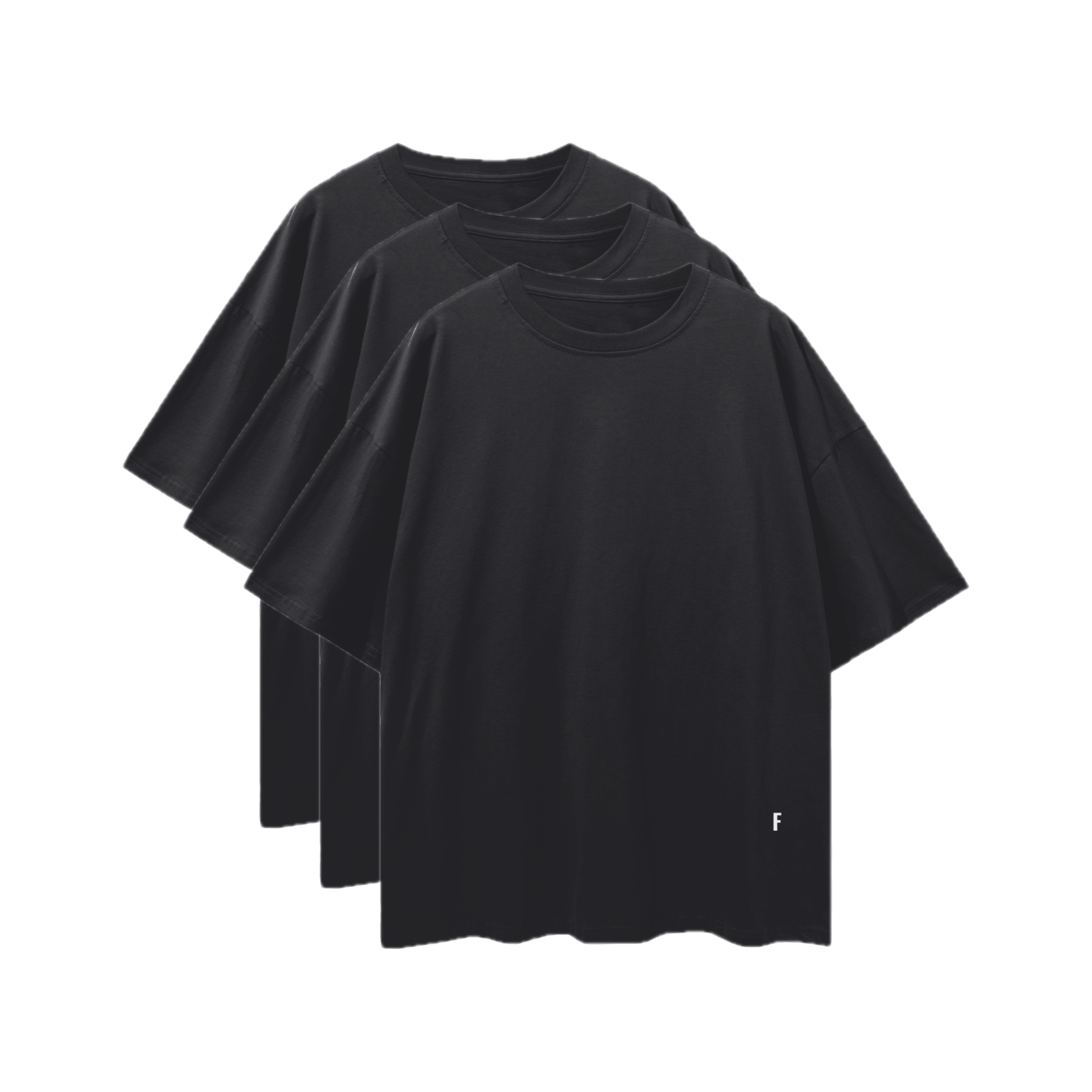 F Basics Tee 3 pack (Black)