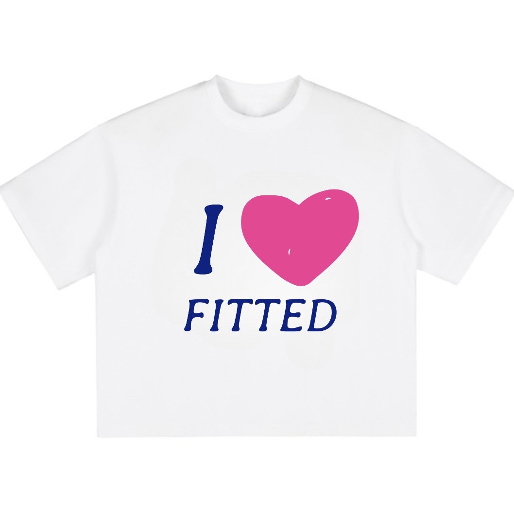 I Heart Fitted Tee (Pink)