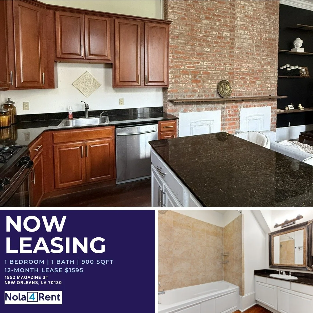 💭Dreaming of living on Magazine? This is the place for you!
.
.
.
1552 Magazine St
New Orleans, LA 70130
1 Bed/ 1 Bath
900 Sq Ft
$1595

Learn More and Schedule a Tour today!

www.nola4rent.com
(504) 383-4605
#ApartmentForRent #NewOrleansRealEstate #