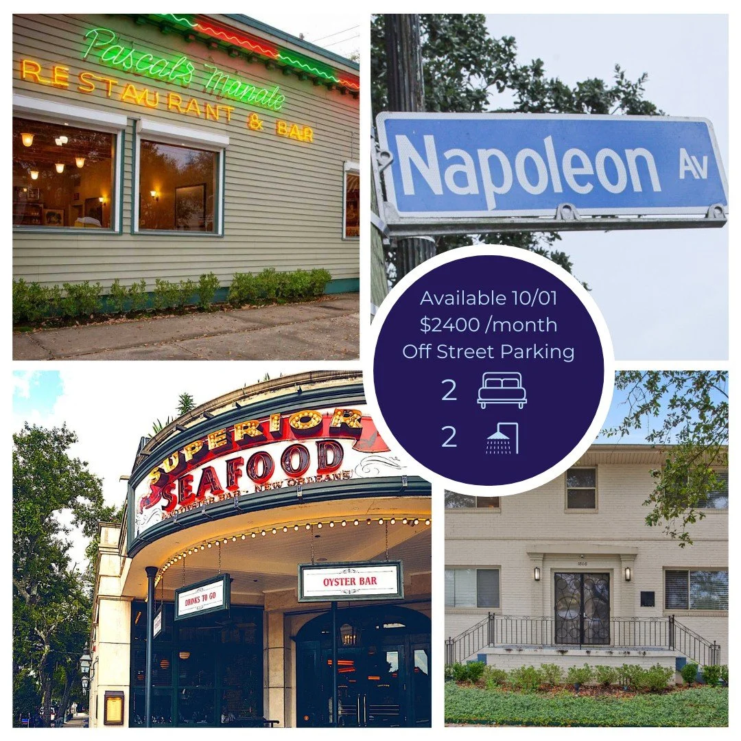 Grab dinner down the block, hop on the St. Charles streetcar, or take a stroll through the neighborhood&mdash;living here puts you right in the heart of it all
.
.
.
1808 Napoleon Ave
New Orleans, LA 70115
2 Bed/ 2 Bath

Learn More and Schedule a Tou