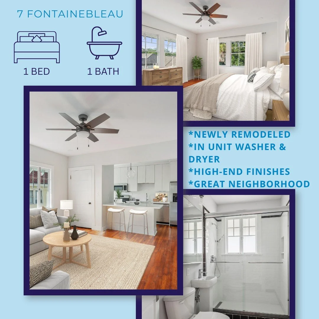 🌲The perfect home for the holidays🌲
.
.
.
7 Fontainebleau Dr
New Orleans, LA 70125
1 Bed/ 1 Bath
650 SqFt
Learn More and Schedule a Tour today!

www.nola4rent.com
(504) 383-4605
#homefortheholidays #YourNextHome #NowLeasing #UpdatedLiving #neworlea