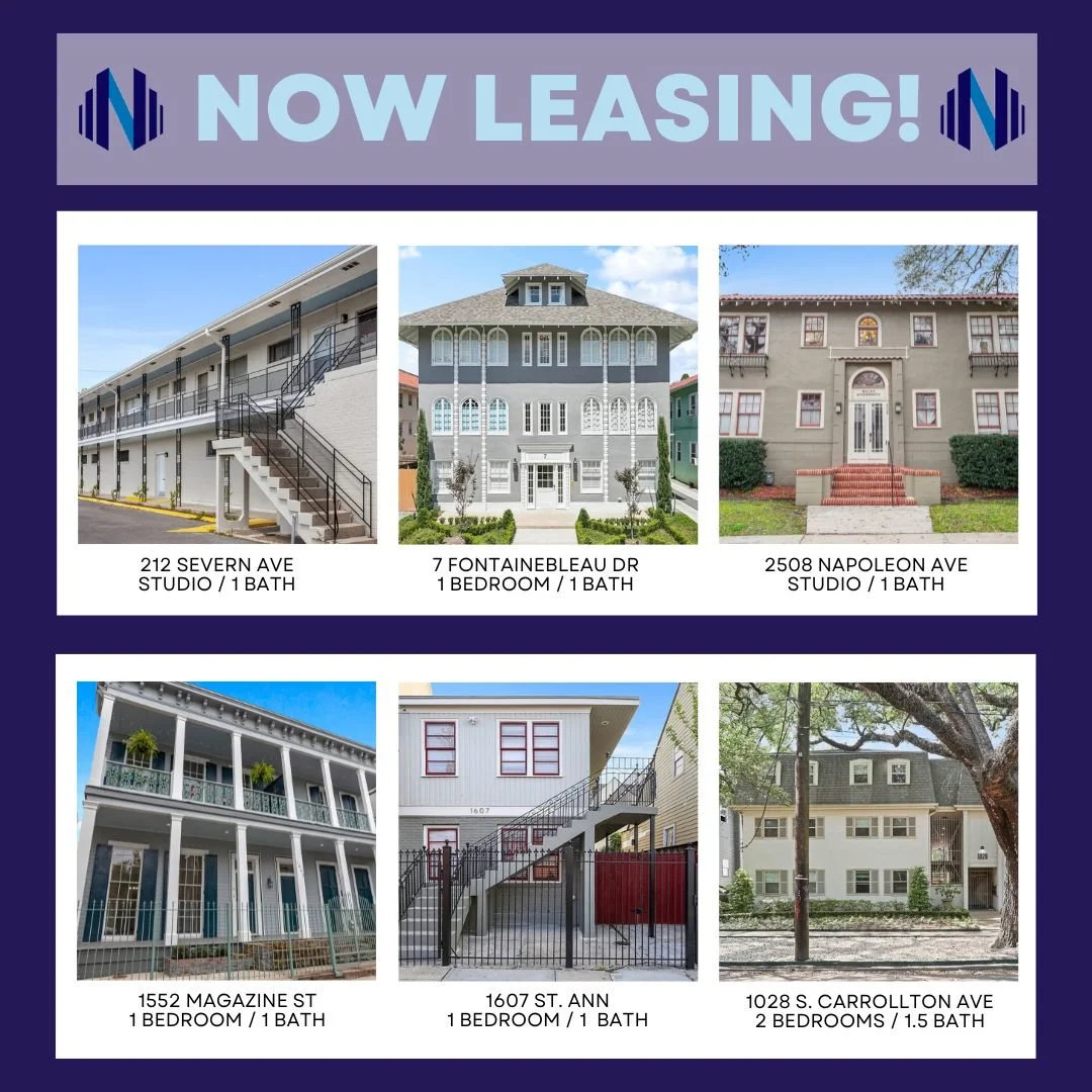 🛑Stop🛑 
Check out all the new listing we have for rent! 
Find your perfect home this spring. 
Visit www.nola4rent.com for listing details and schedule a tour today.

 #springinnola #neworleansrealestate #NowRenting #NOLAliving #YourNextHome #NewOrl
