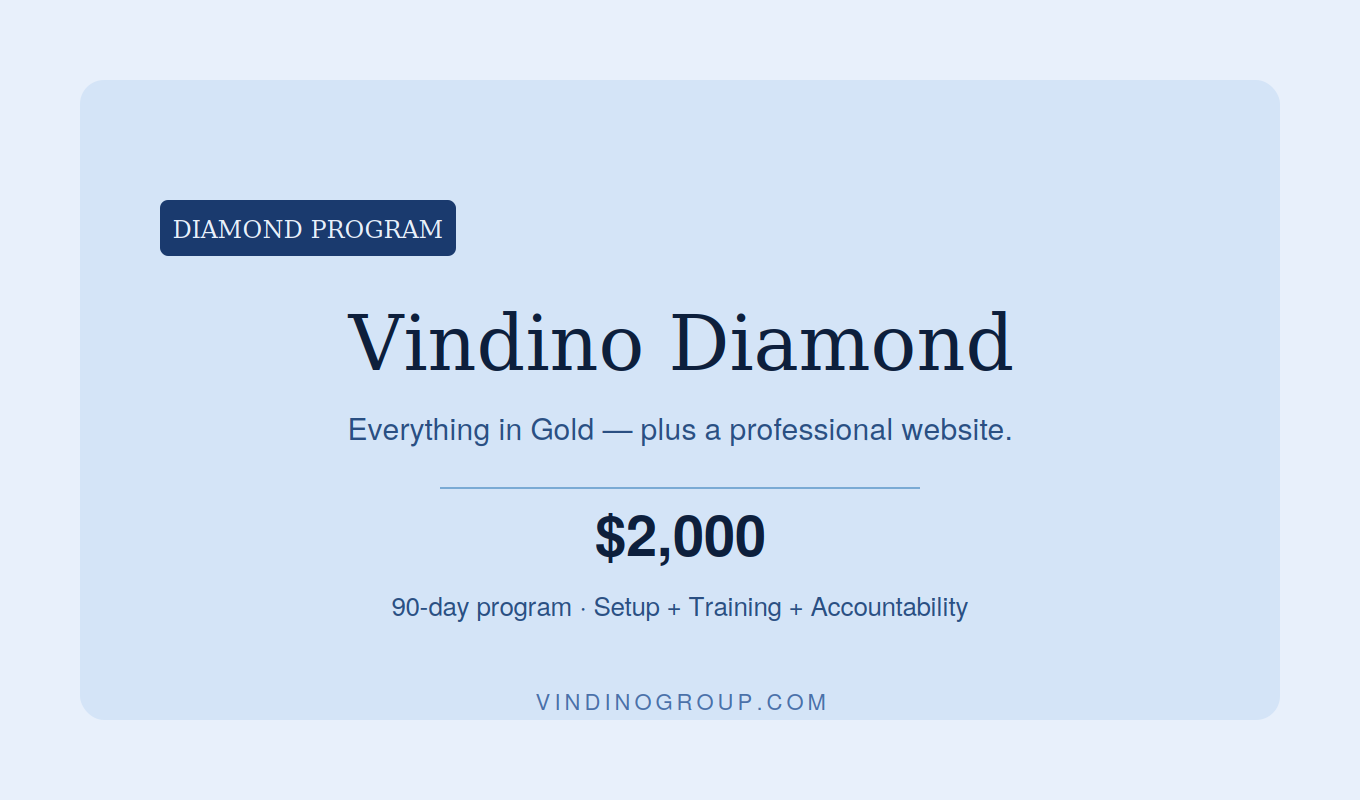Vindino Diamond Program