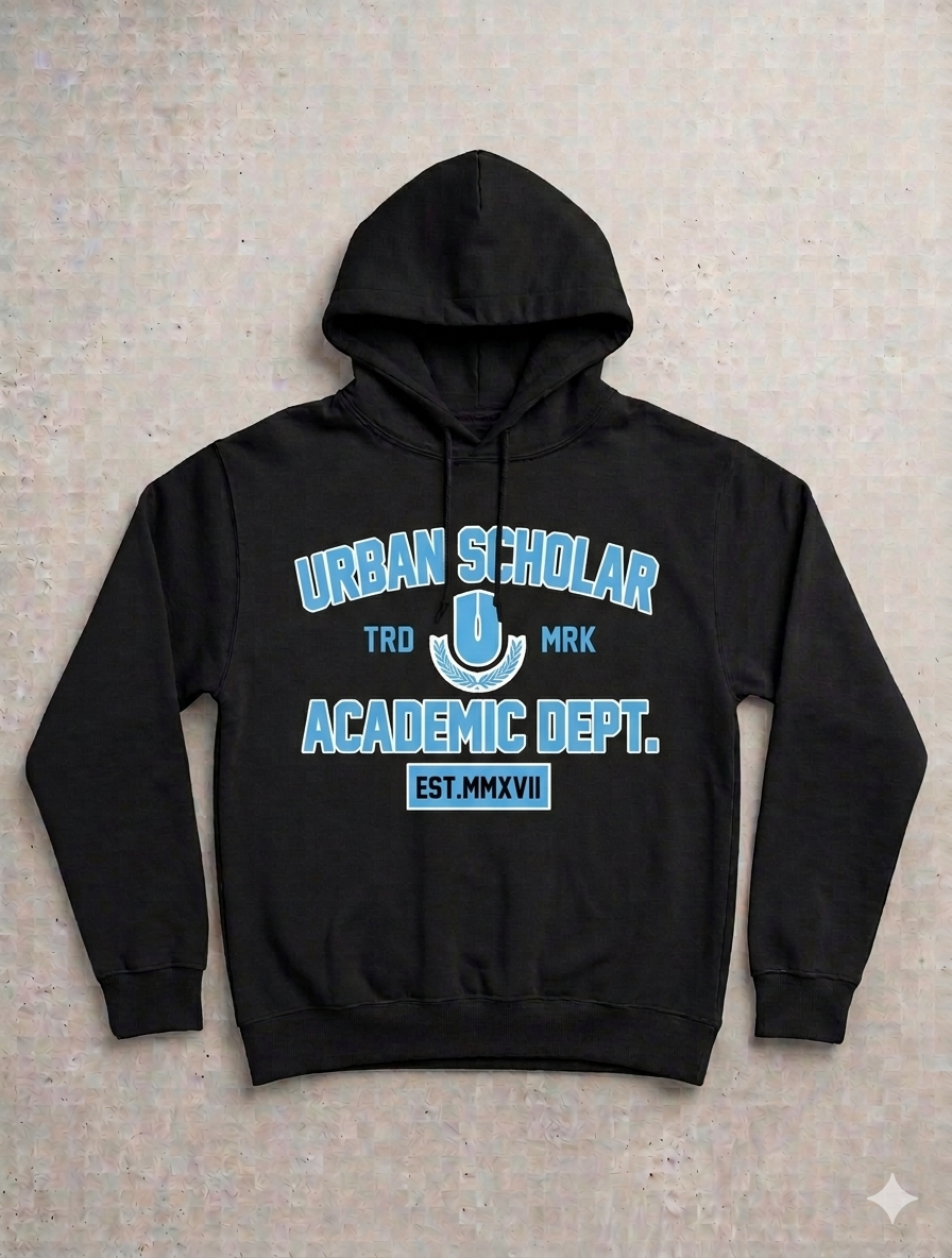 Black Academic Premium Hoodie