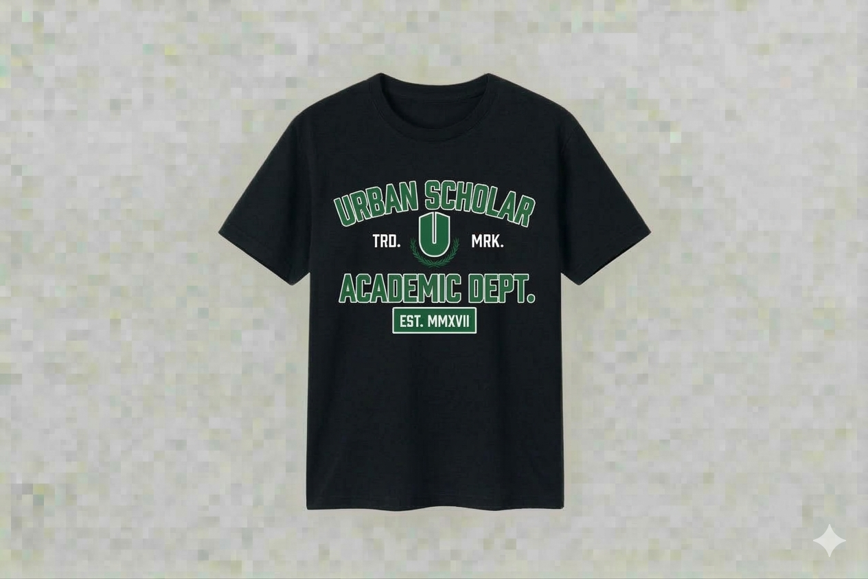 Black Academic Premium T-shirt