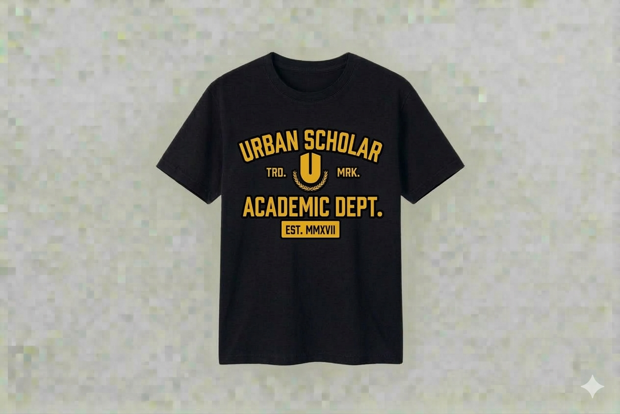 Black Academic Premium T-shirt