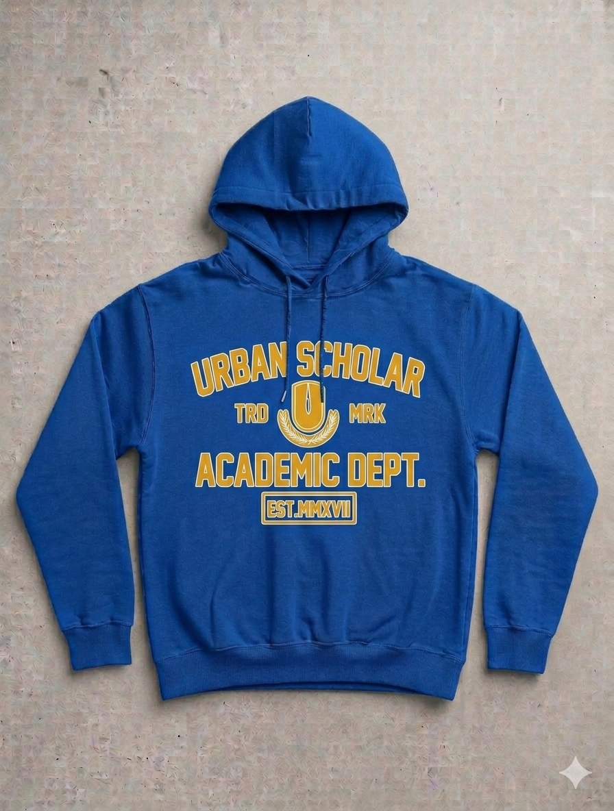 Blue Academic Premium Hoodie