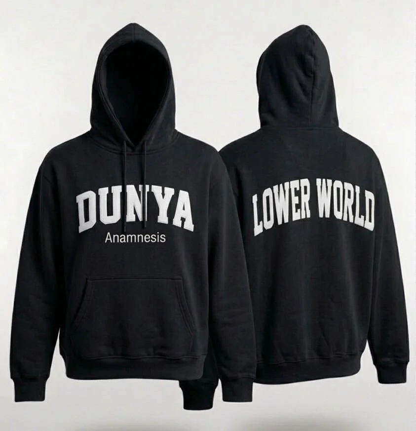 Black/White Anamnesis Collection Luxury Hoodie