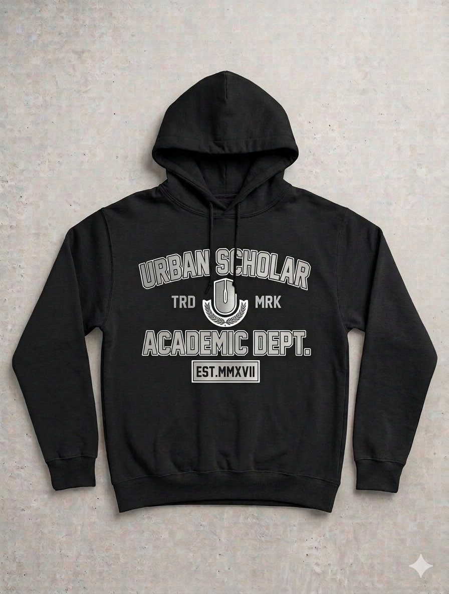 Black Academic Premium Hoodie