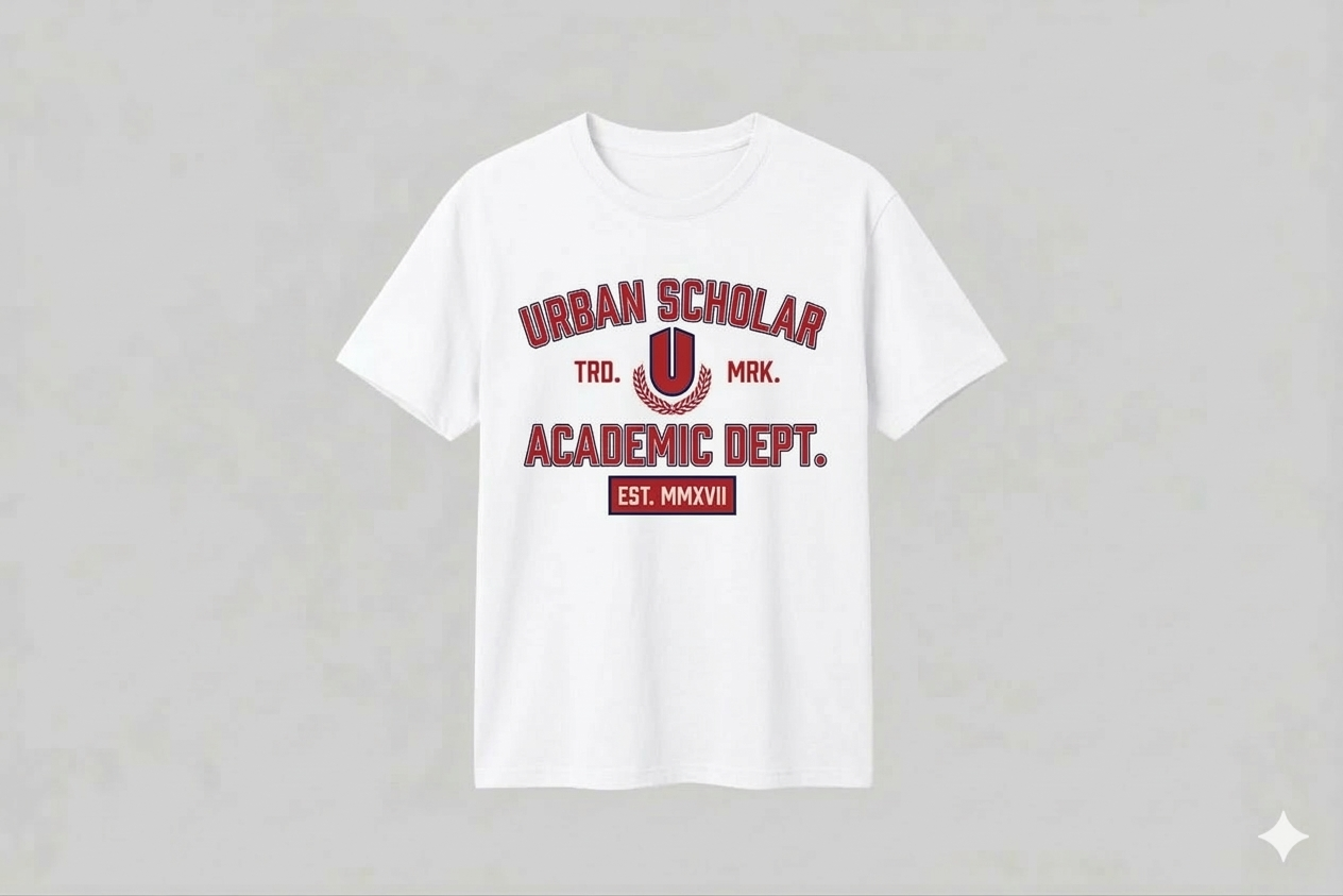 White Academic Premium T-shirt