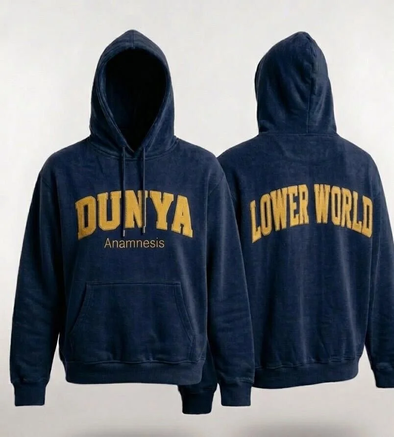 Navy/Gold Anamnesis Collection Luxury Hoodie