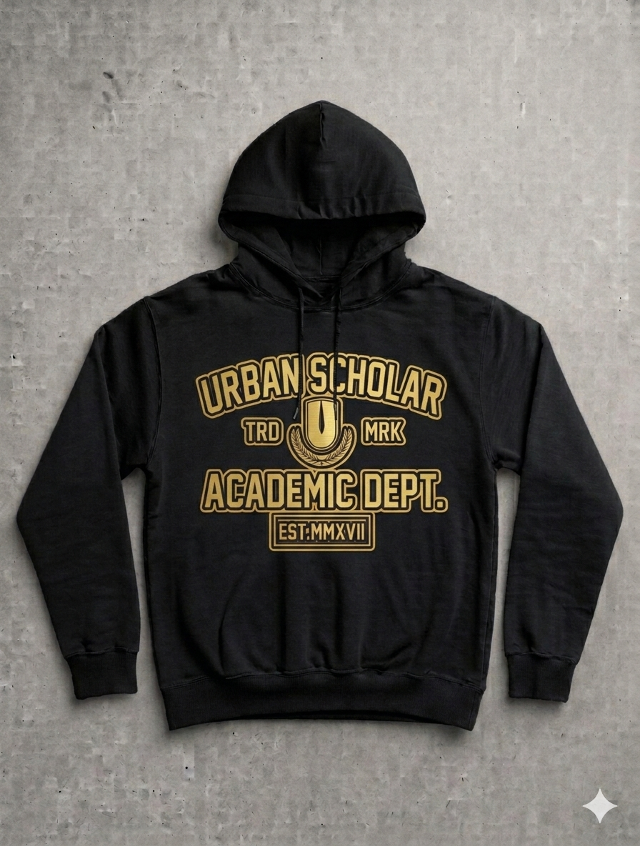 Black Academic Premium Hoodie